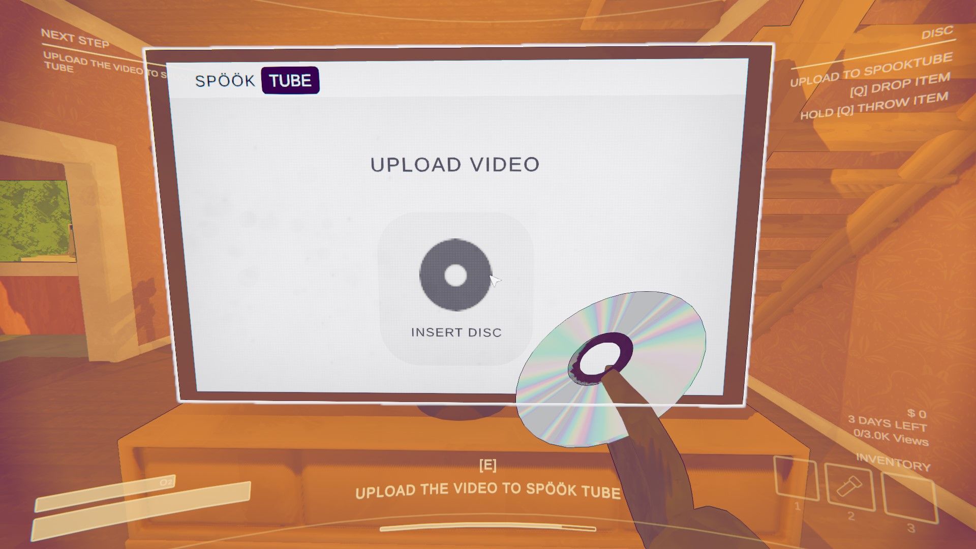 Content Warning: The player Inserting DVD.