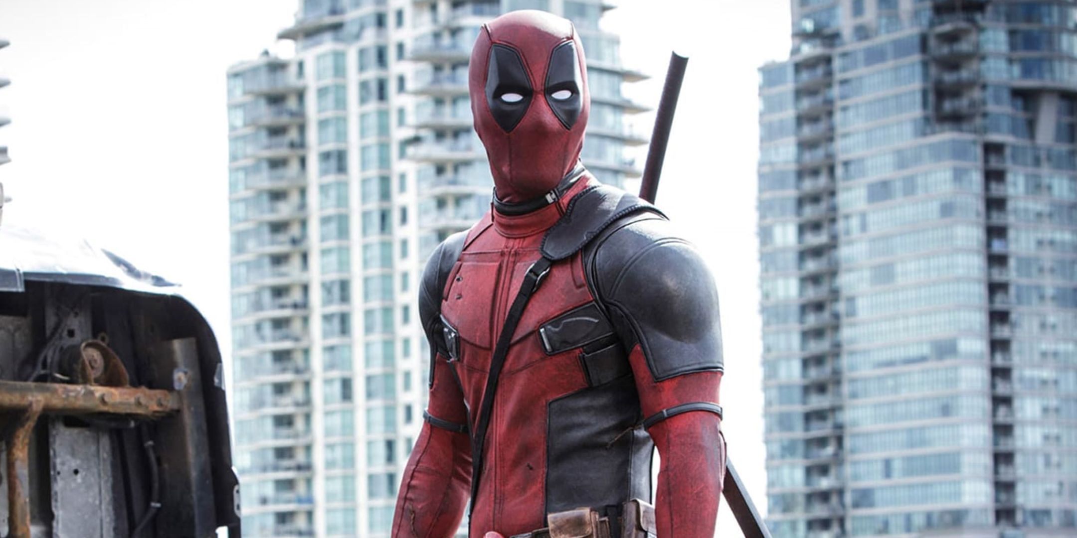 Deadpool 2016 In Suit Looking Off-Screen