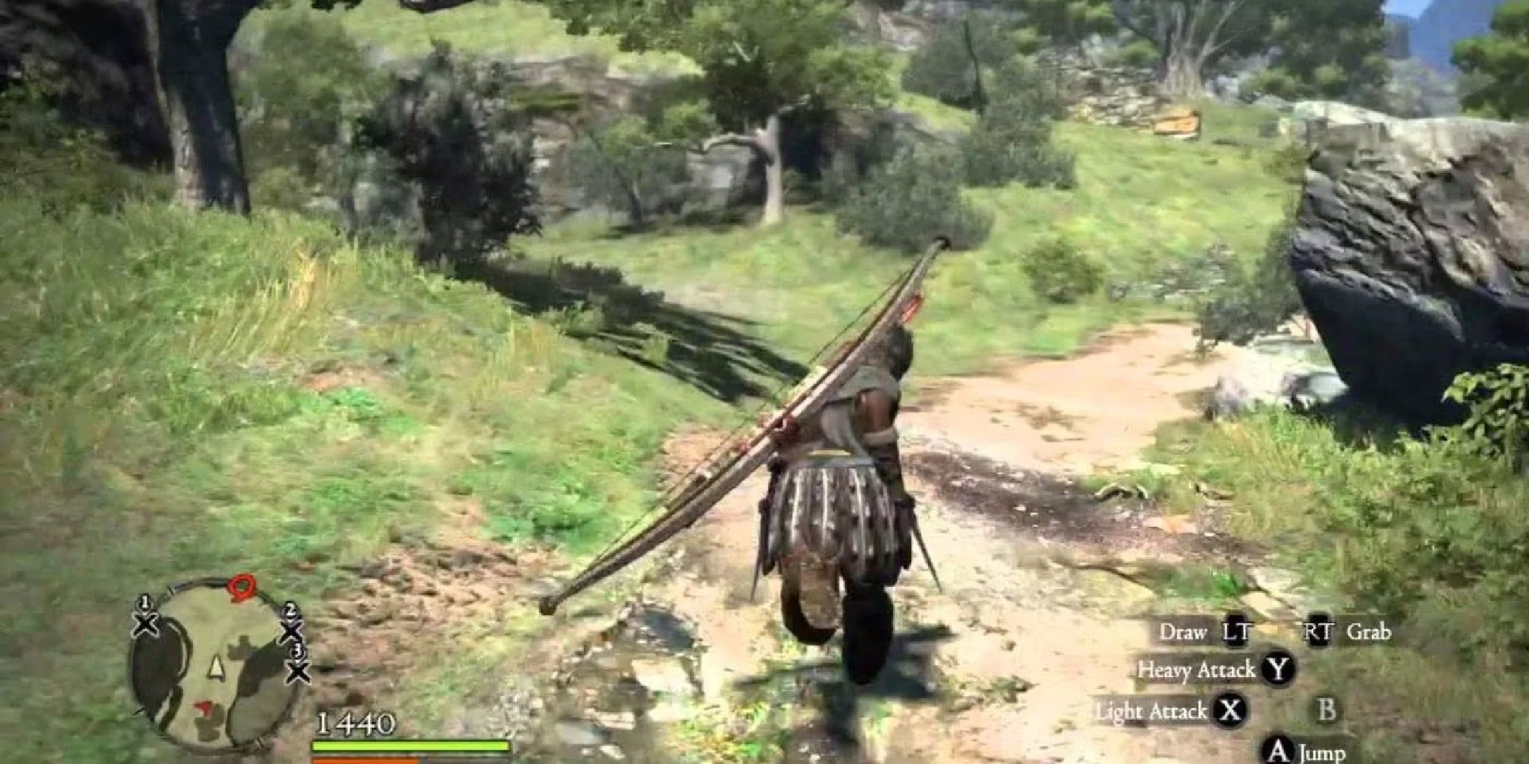 dragon's dogma image showing A ranger runing down a sandy path