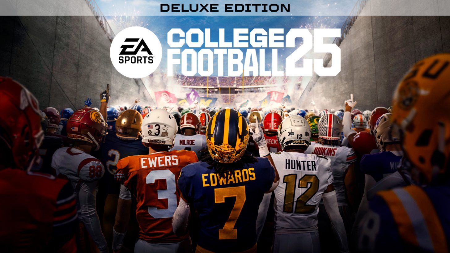 A look at College Football 25 Deluxe Cover with multiple players