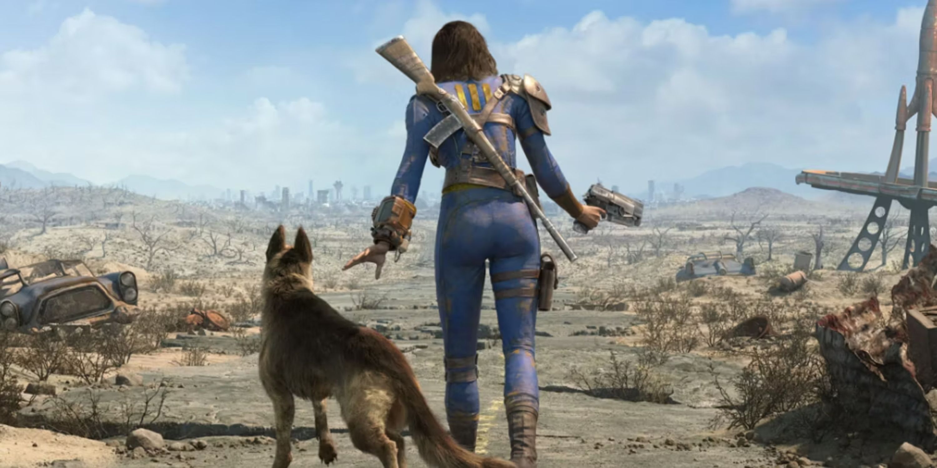 Fallout 4 Sole Survivor and Dogmeat