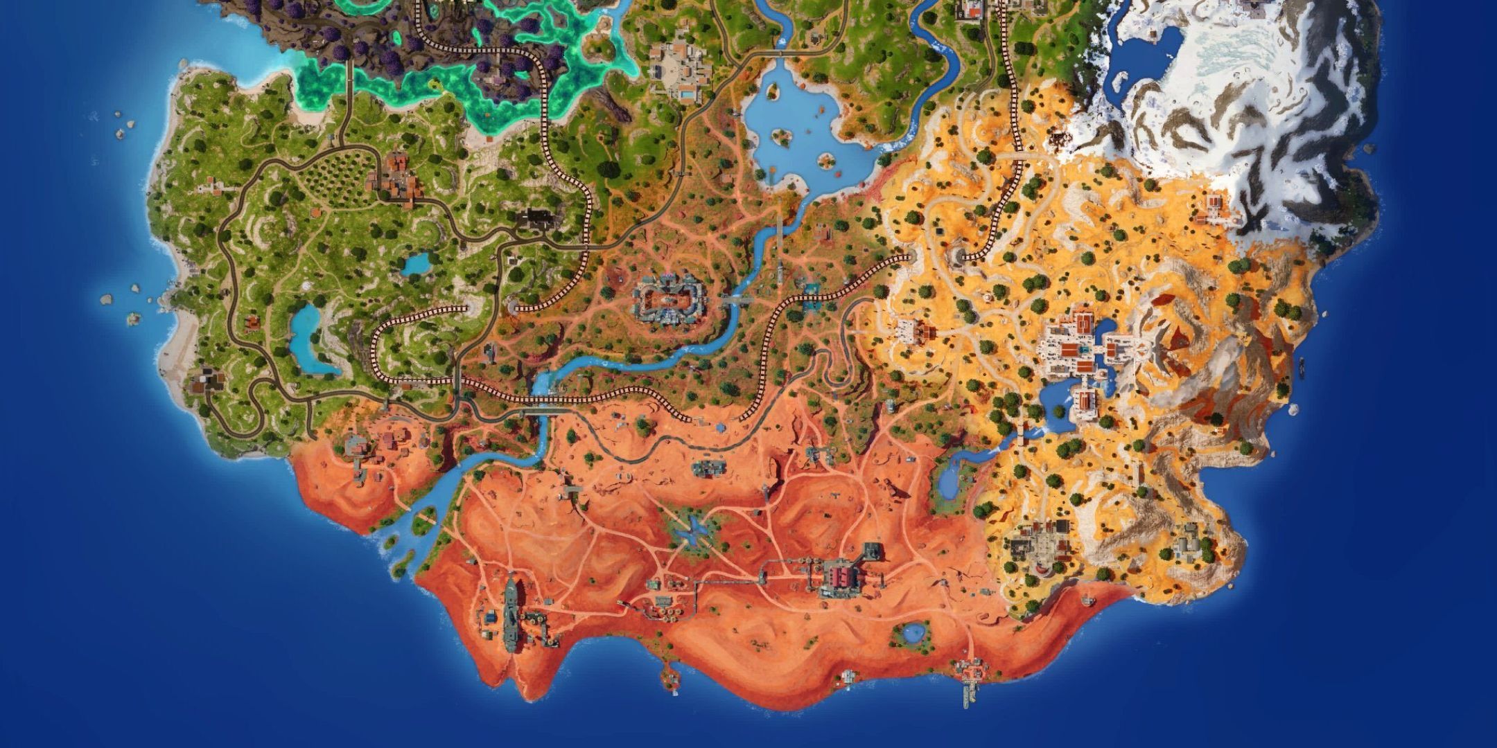 The map for Fortnite Chapter 5, Season 3.