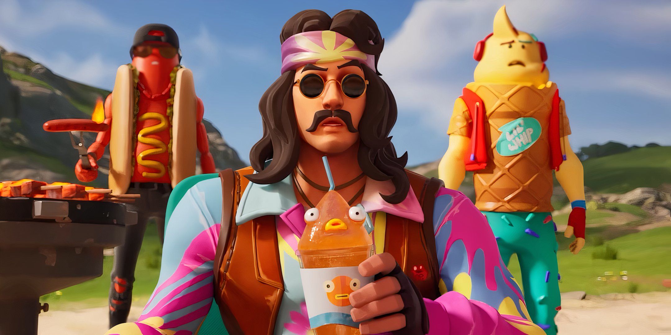 Three unhappy characters in the launch trailer for Fortnite Chapter 5, Season 3.