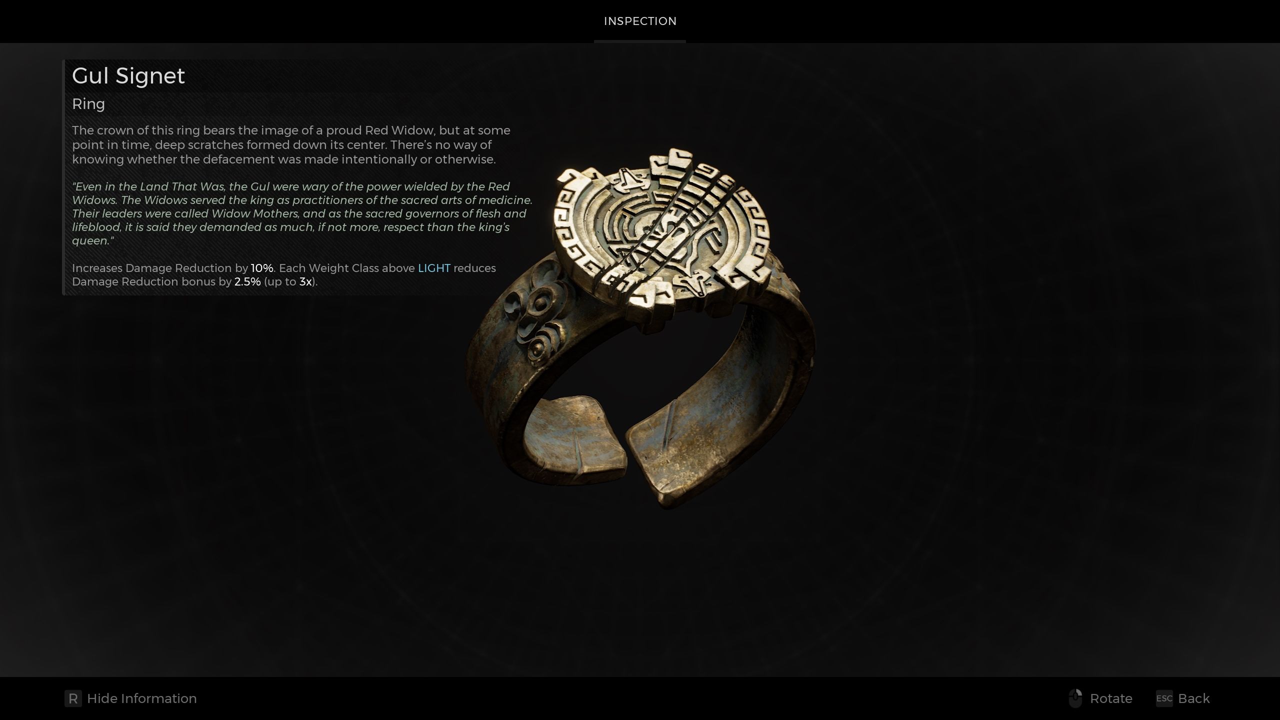 Gul Signet ring - Remnant 2