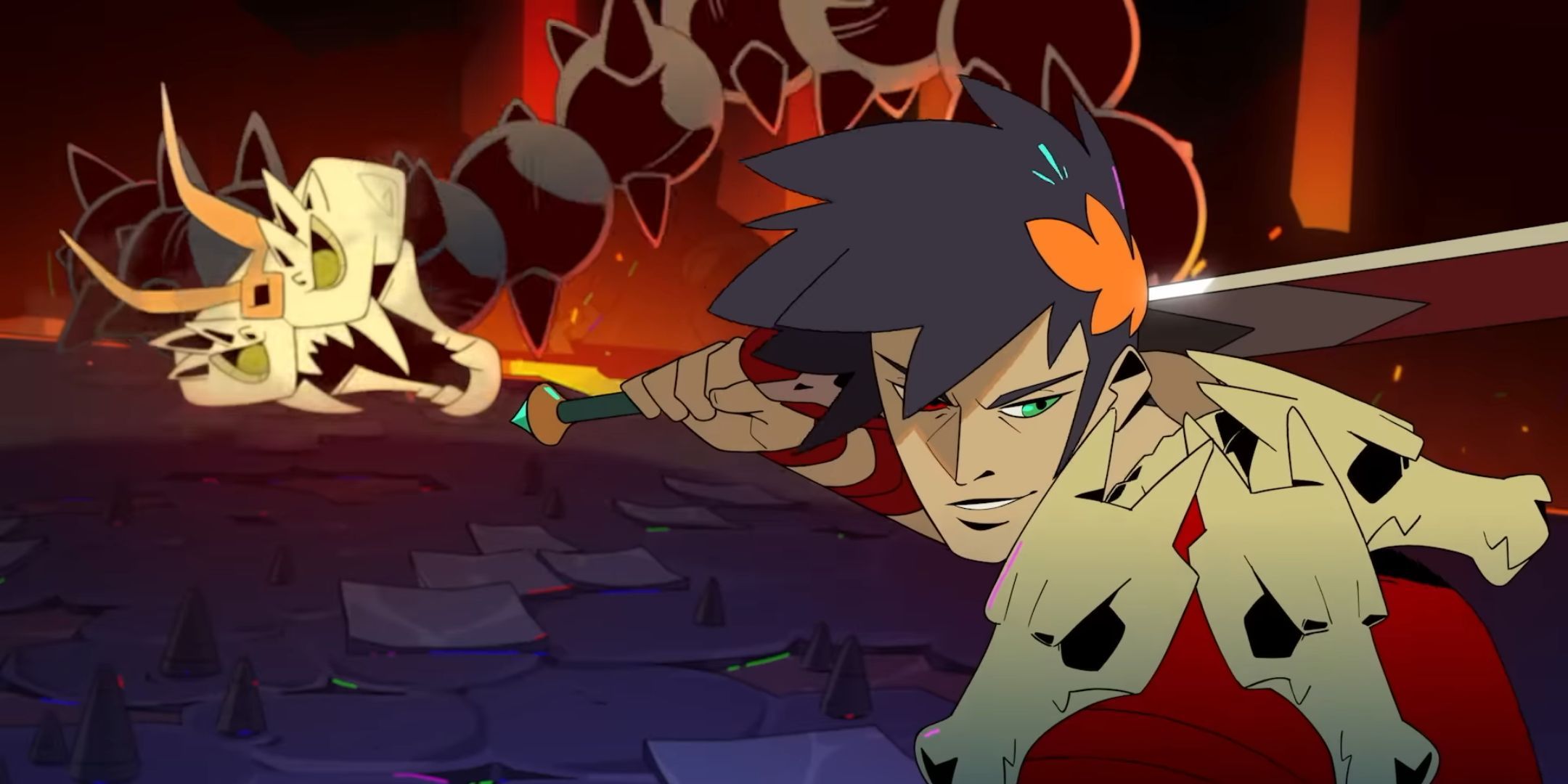 Zagreus in the launch trailer for Hades.
