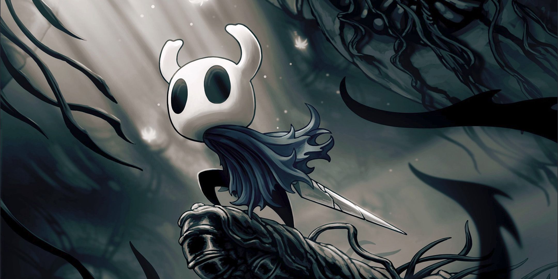 The knight from Hollow Knight