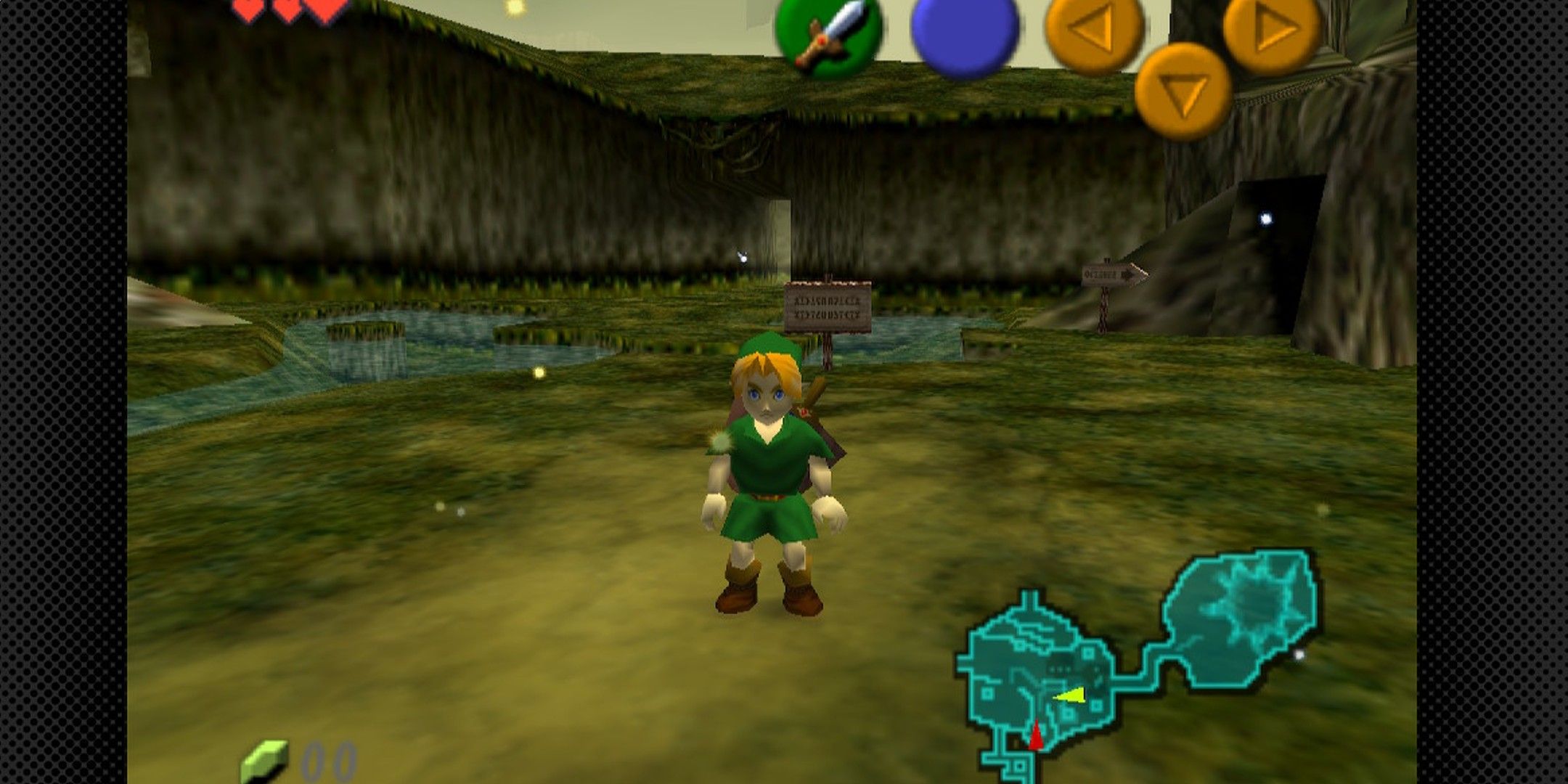 Link in Kokiri forest. 