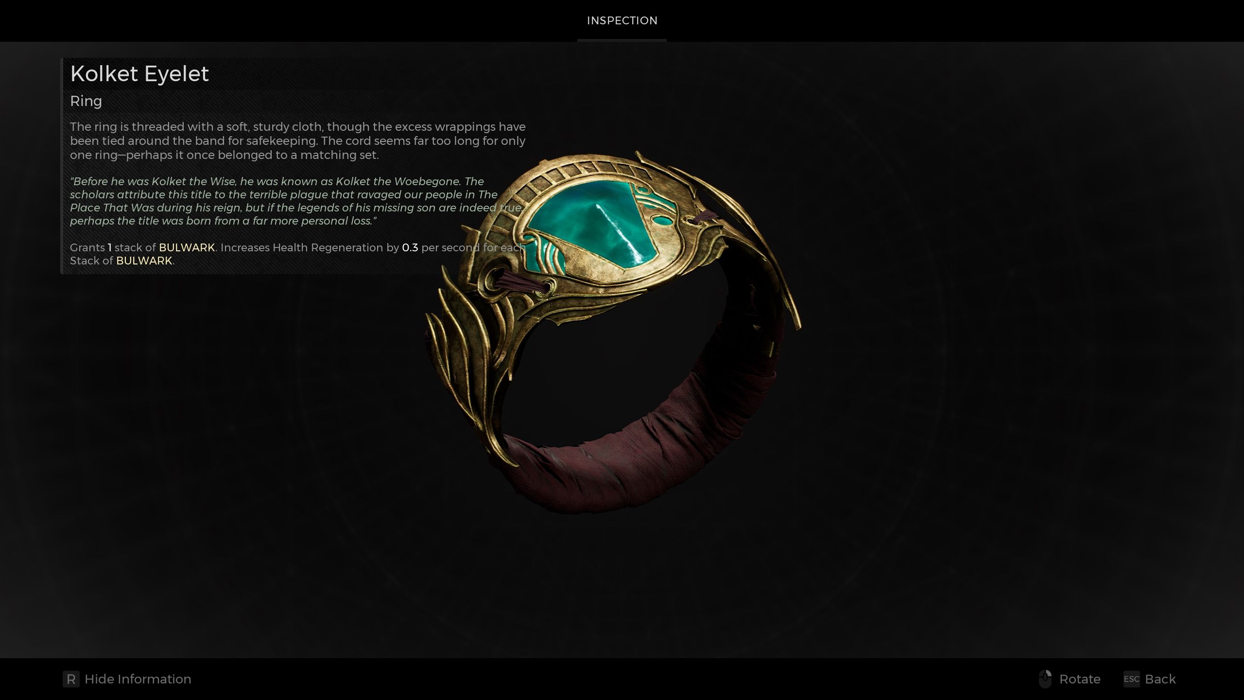 Kolket Eyelet ring - Remnant 2