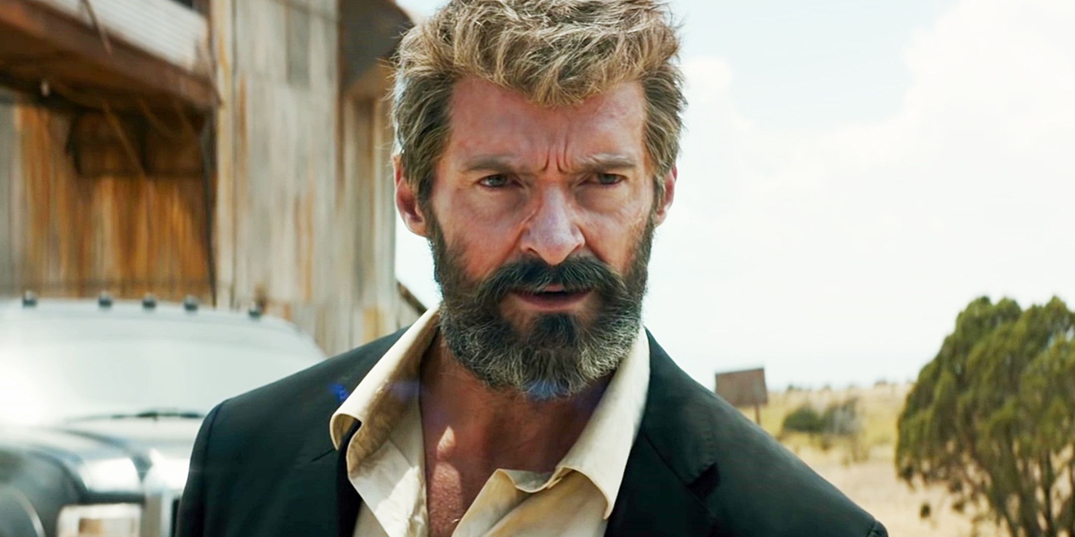 Logan 2017 Close Up Of Old Man Wolverine