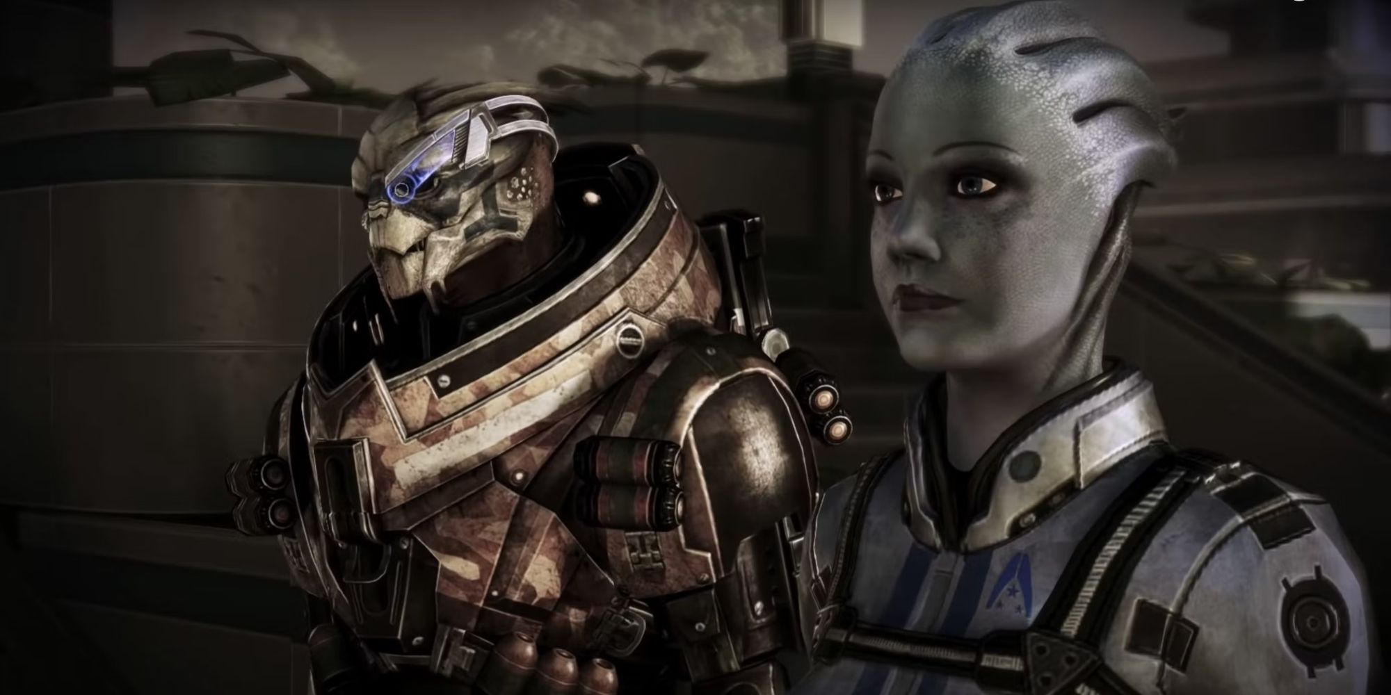 Mass Effect Garrus and Liara beside each other