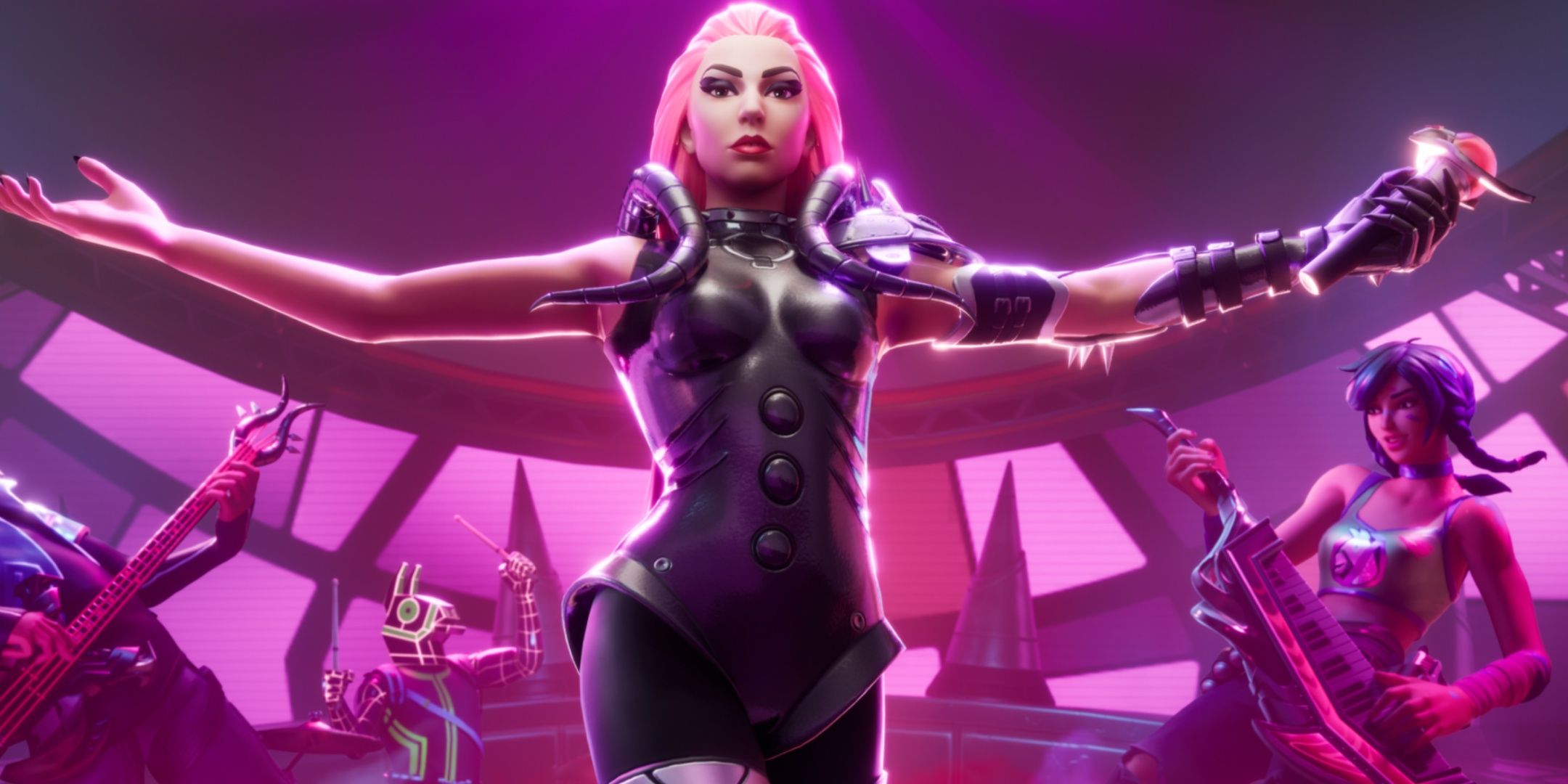 Lady Gaga on the Fortnite loading screen