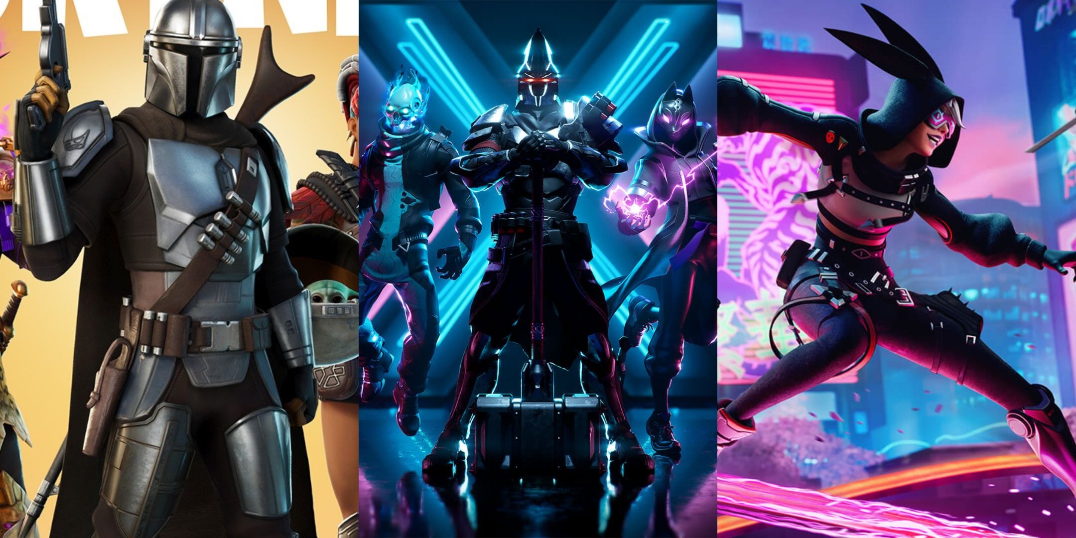 The Mandalorian, Highjwire and Season X Battle Pass from Fortnite