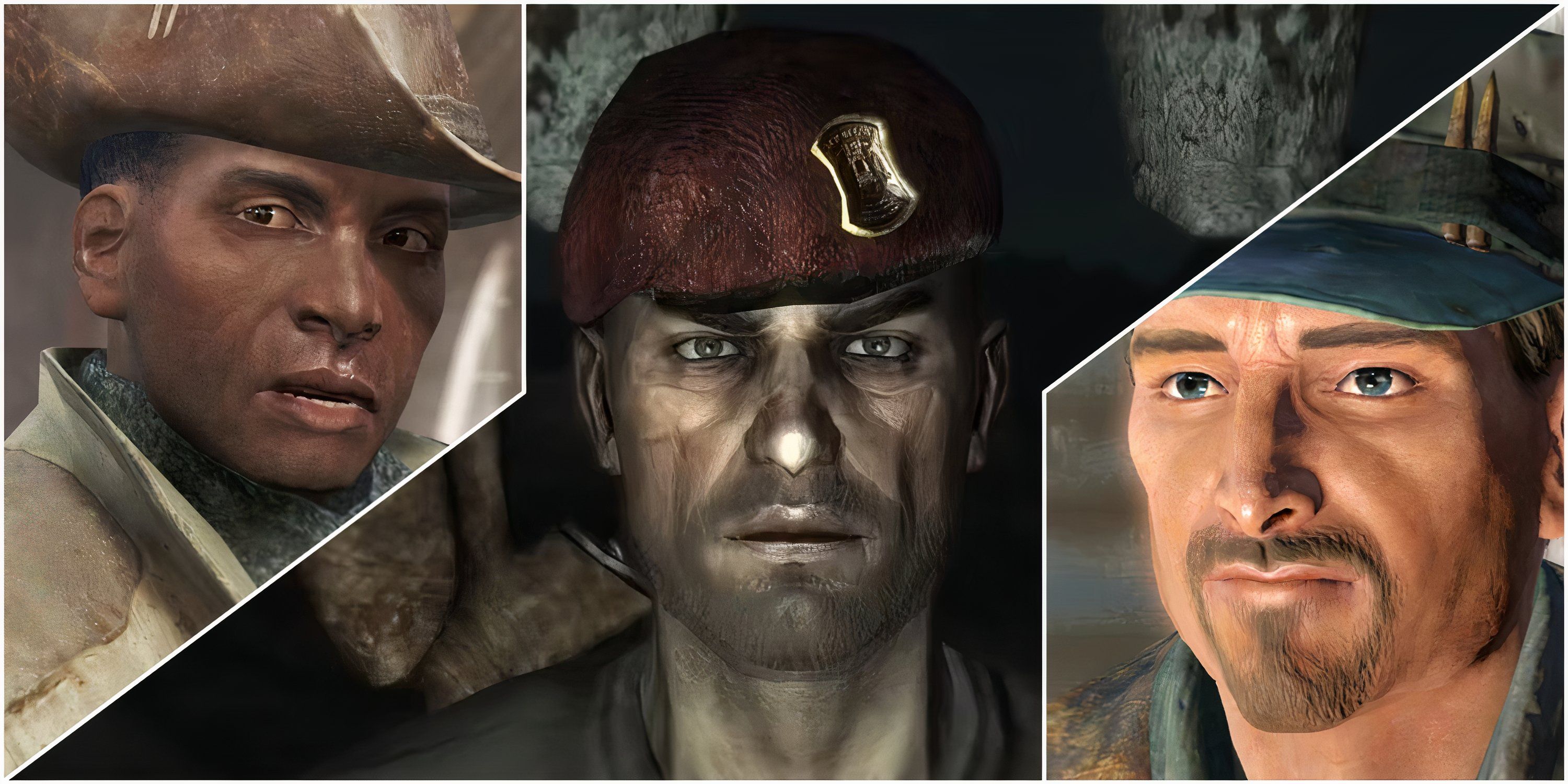 Preston, Boone, and MacCready in split image