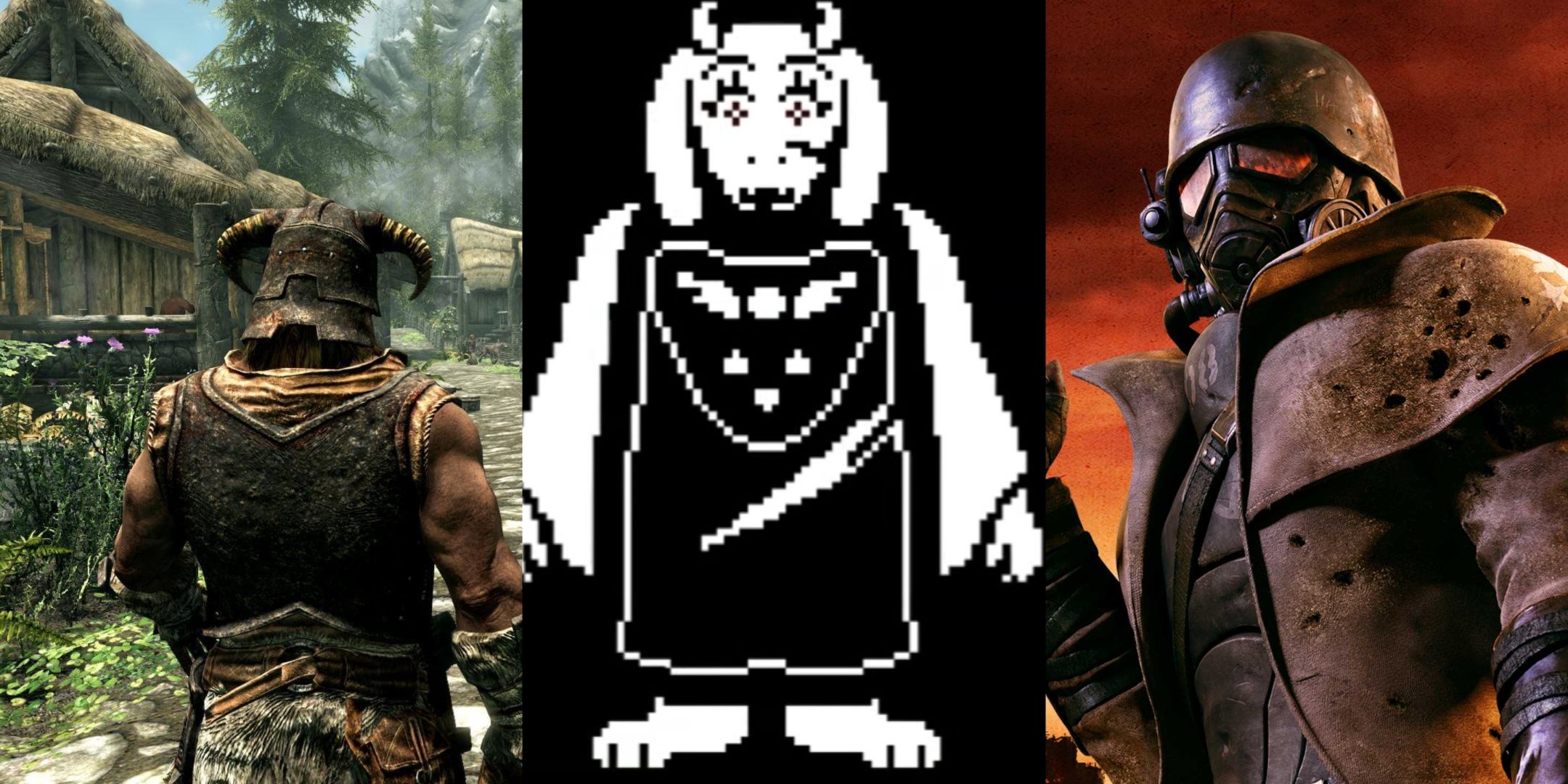 Skyrim, Undertale and Fallout New Vegas