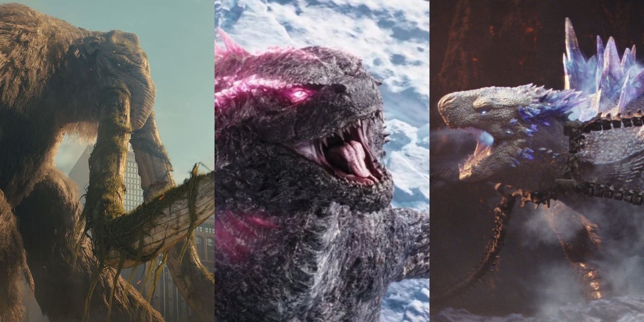 Behemoth, Godzilla Evolved, and Shimo from the Godzilla Monsterverse 