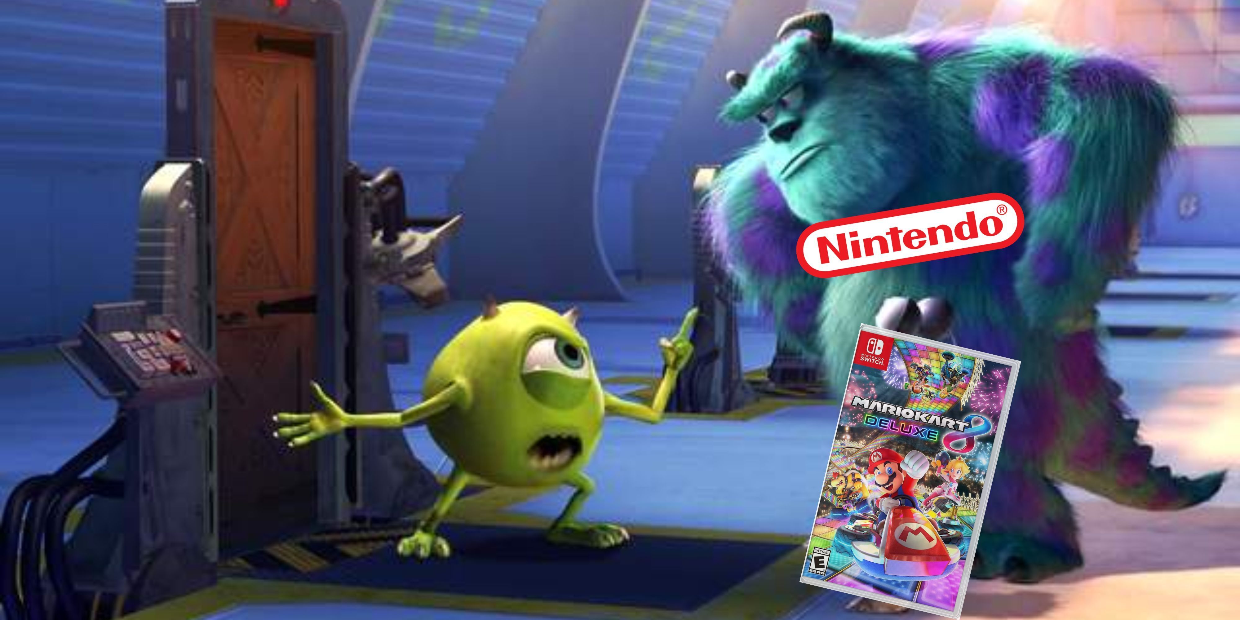 Monsters Inc Put That Thing  Back Where It Came From, With Mario Kart 8 As Boo