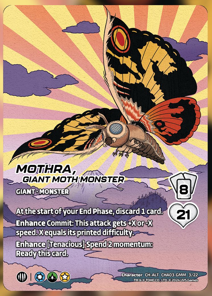 Mothra, Giant Moth Monster Alt Art