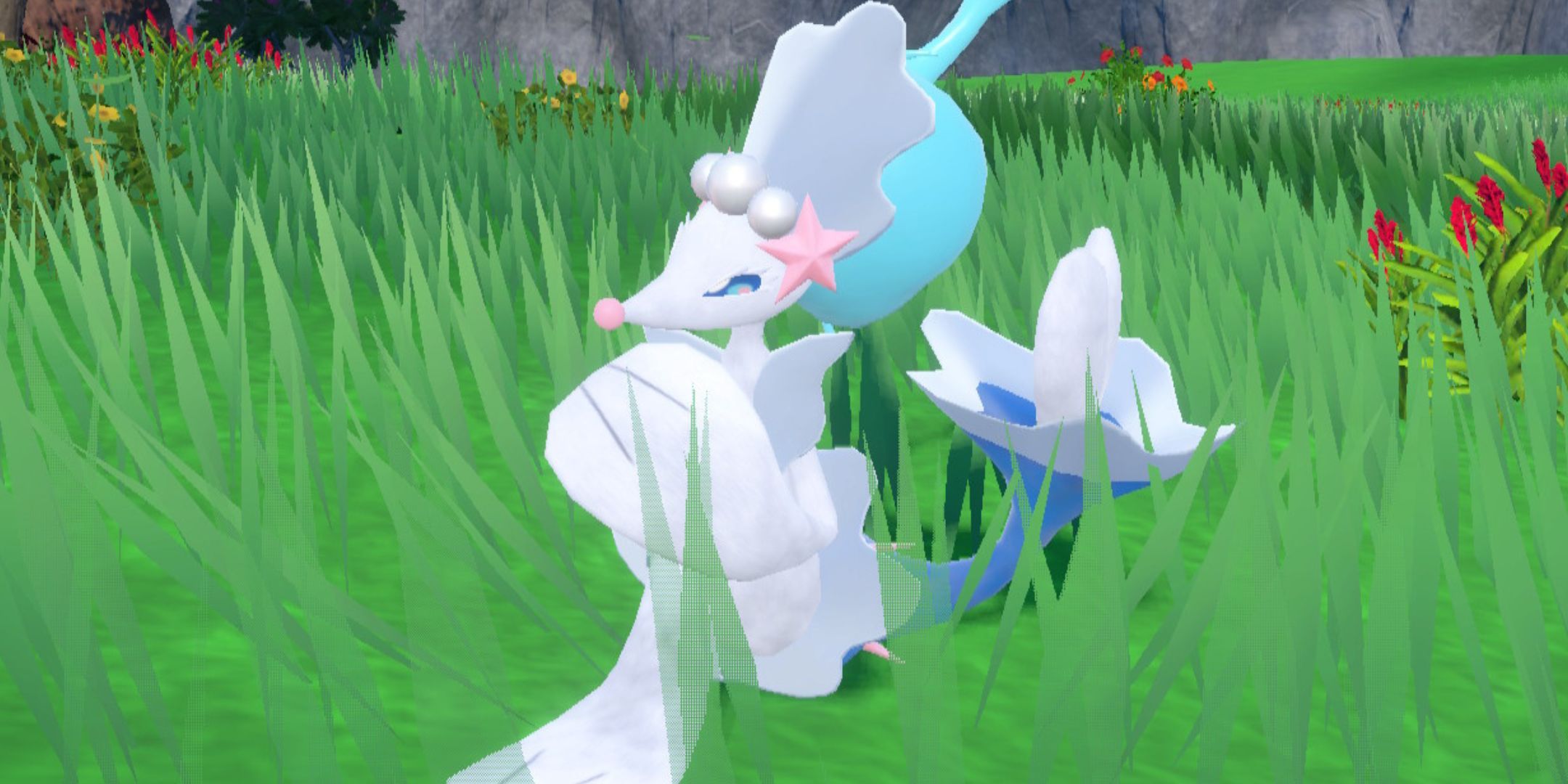 A screenshot of Primarina in Pokemon Scarlet and Violet