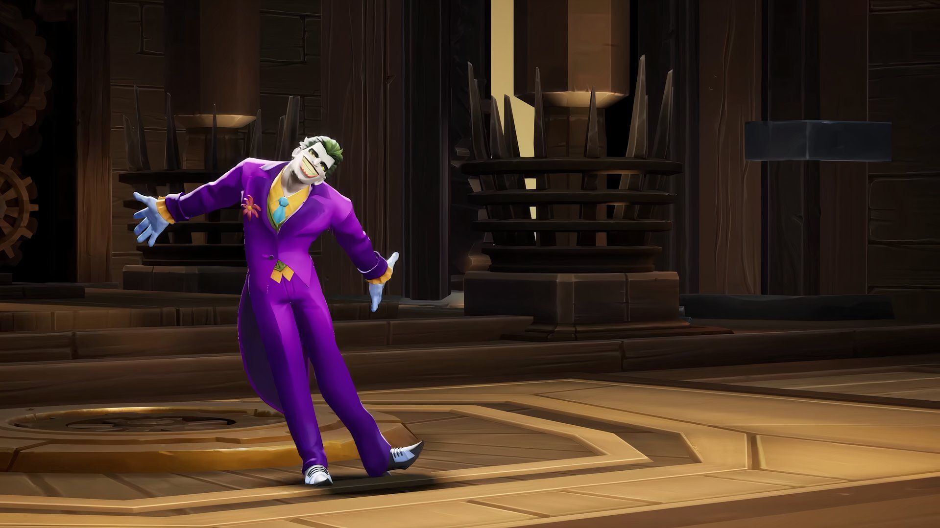 Joker doing a slide in MultiVersus.