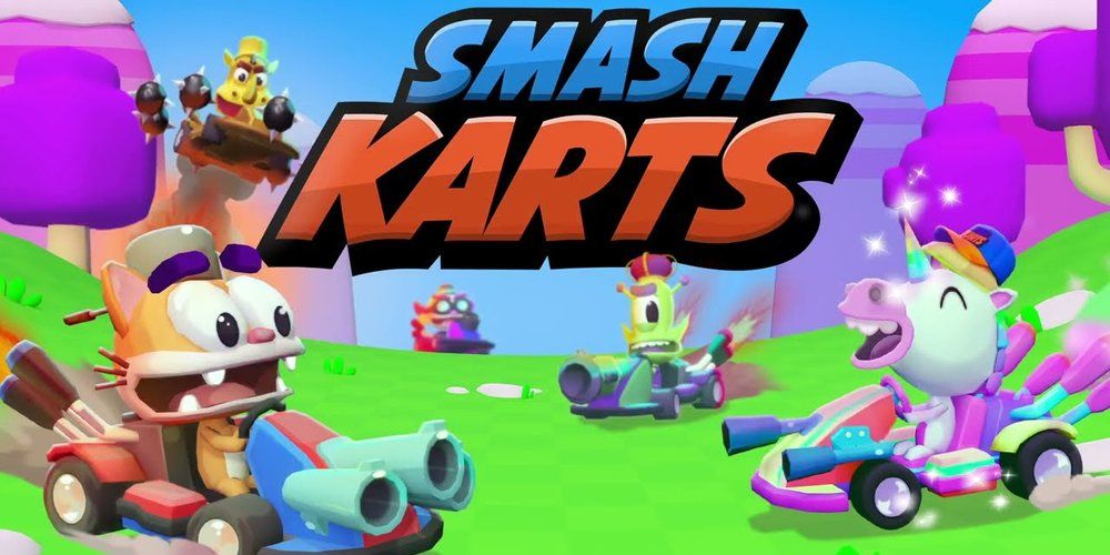 Smash Karts Title Art Showing Various Racers