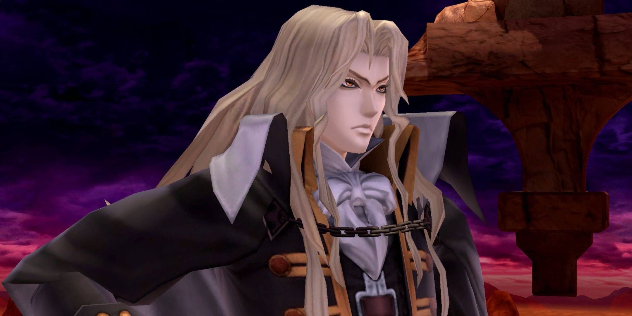 Super Smash Bros Ultimate - the assist trophy of Alucard from Castlevania.