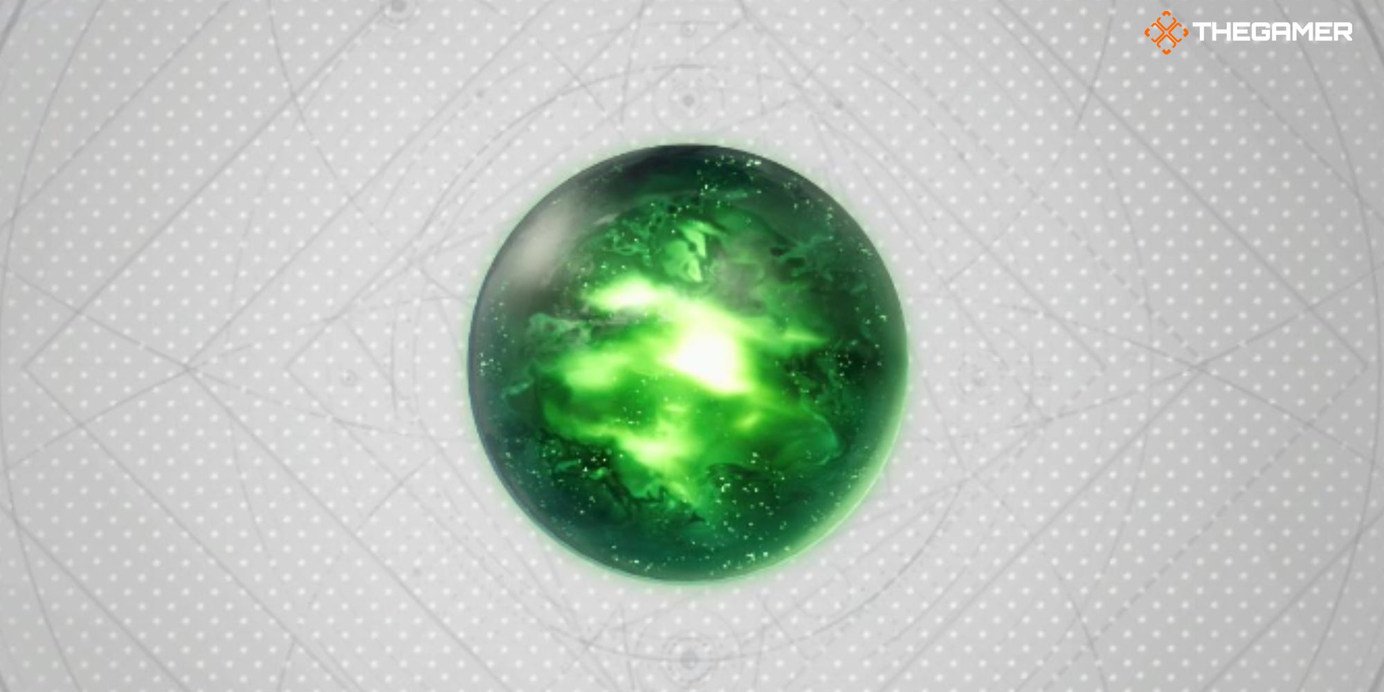 The Comet Materia in Final Fantasy 7 Rebirth as seen within the game's main menu screen
