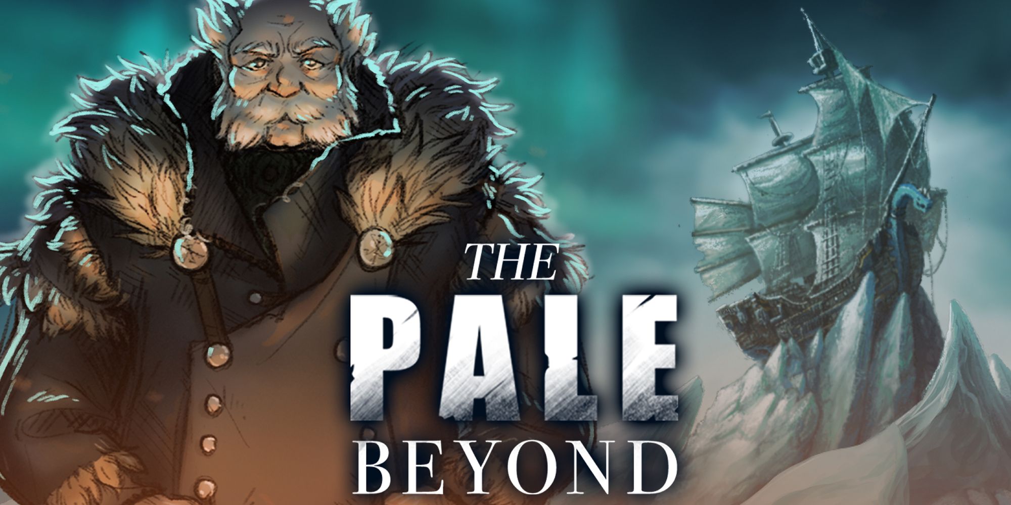 The Pale Beyond Title Showing A Character And Ship.