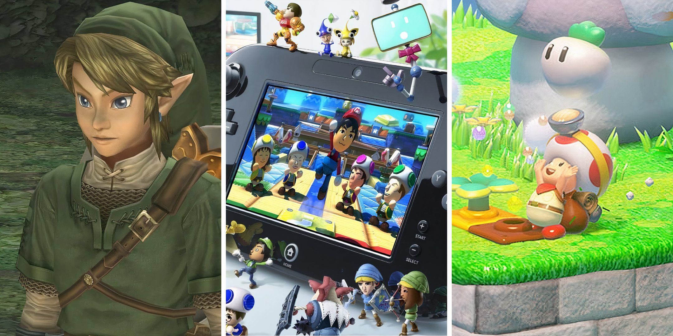 Wii U GamePad Twilight Princess HD, Nintendo Land, Captain Toad
