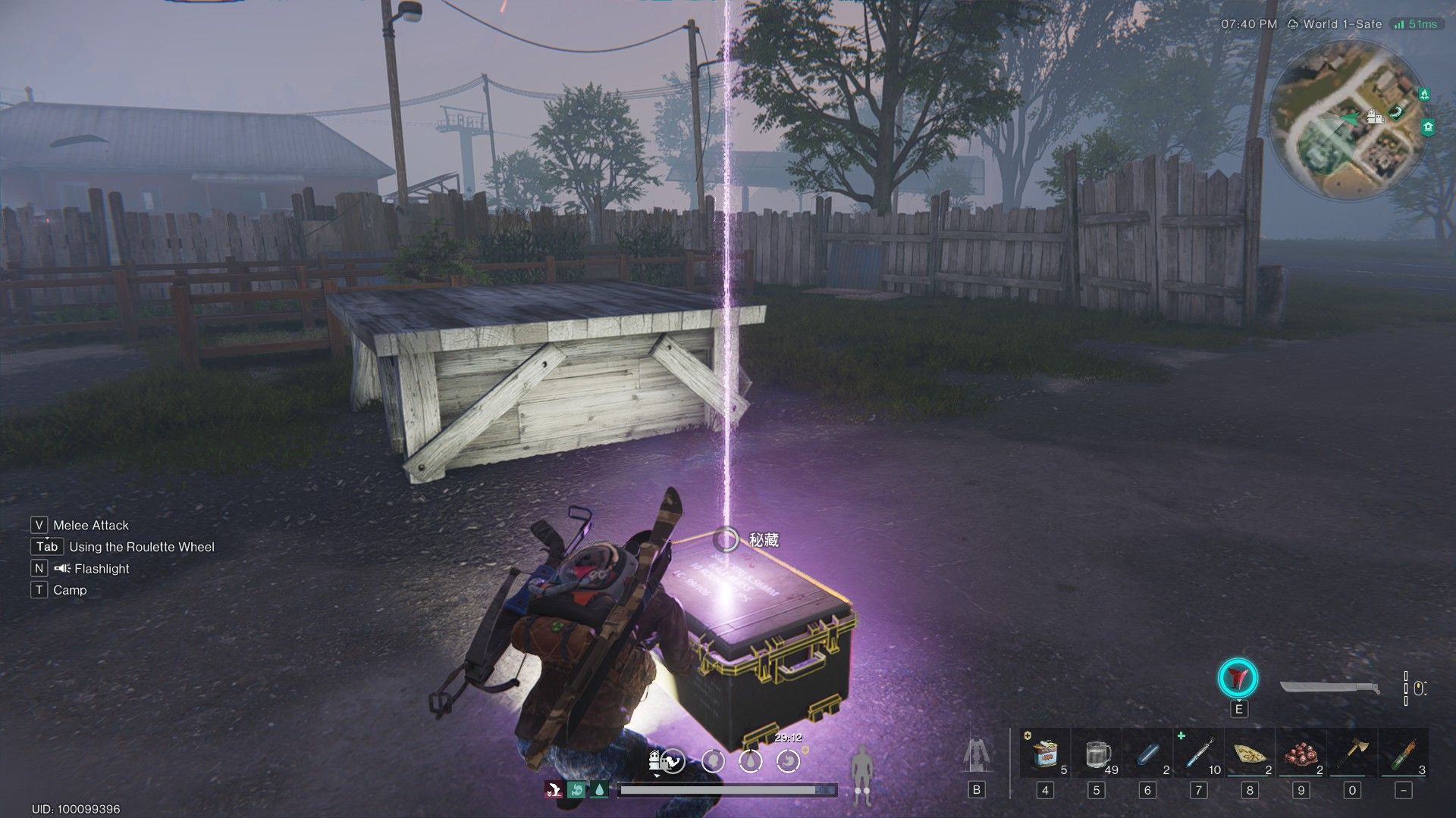 Once Human player opening seasonal rare crate