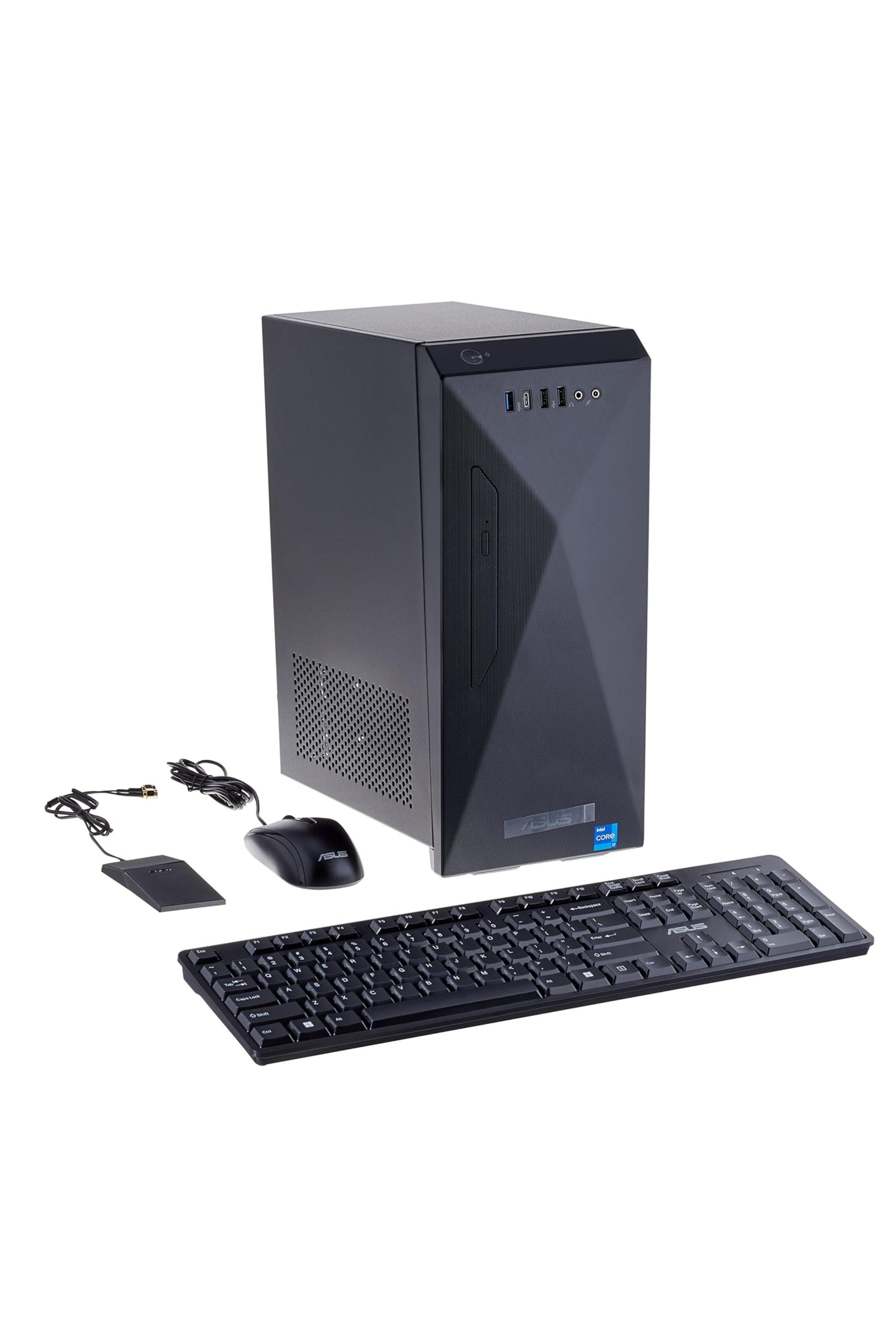 The ASUS S501MD Desktop PC bundle against a white background.