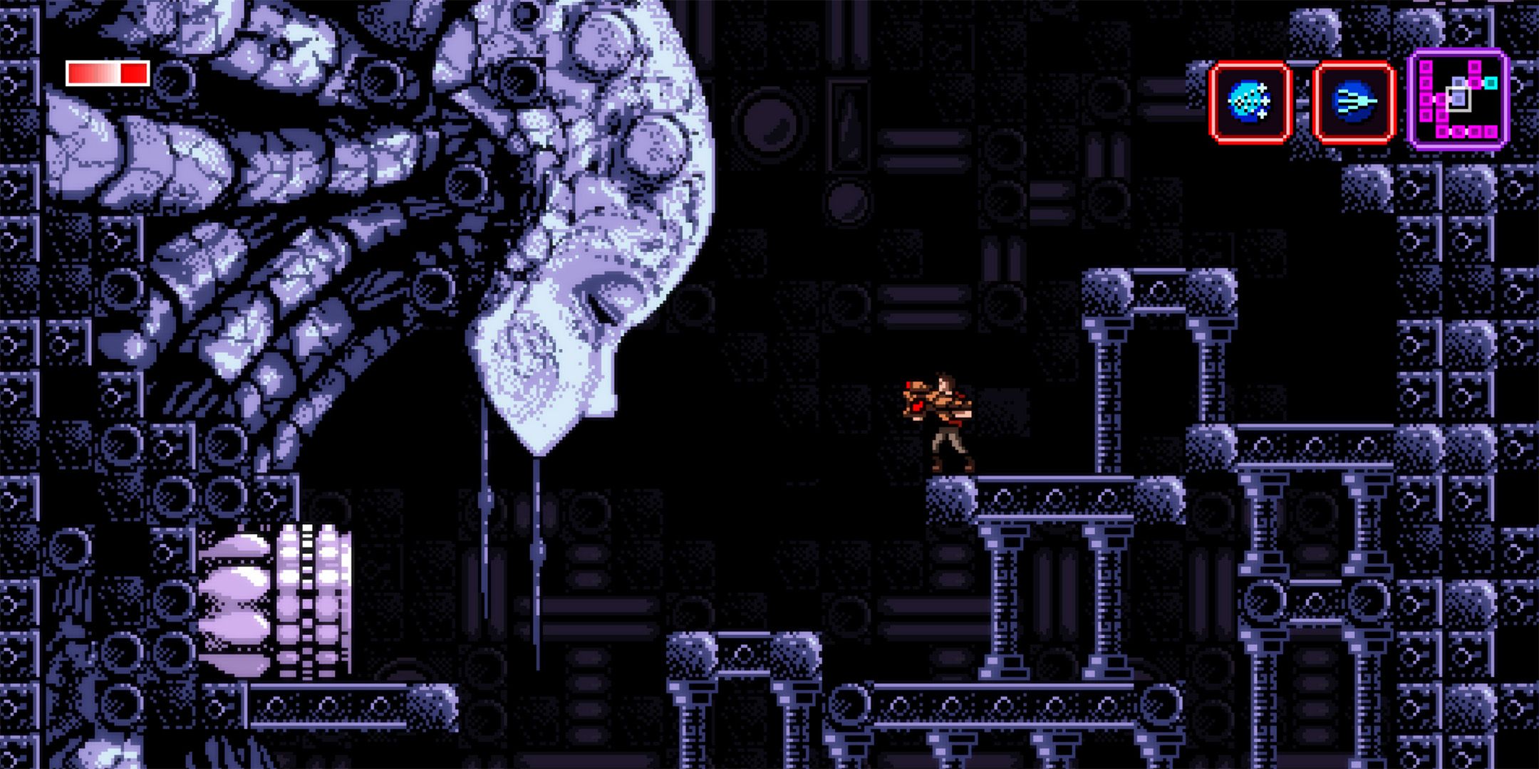 Trace Eschenbrenner talking to Elsenova in Axiom Verge