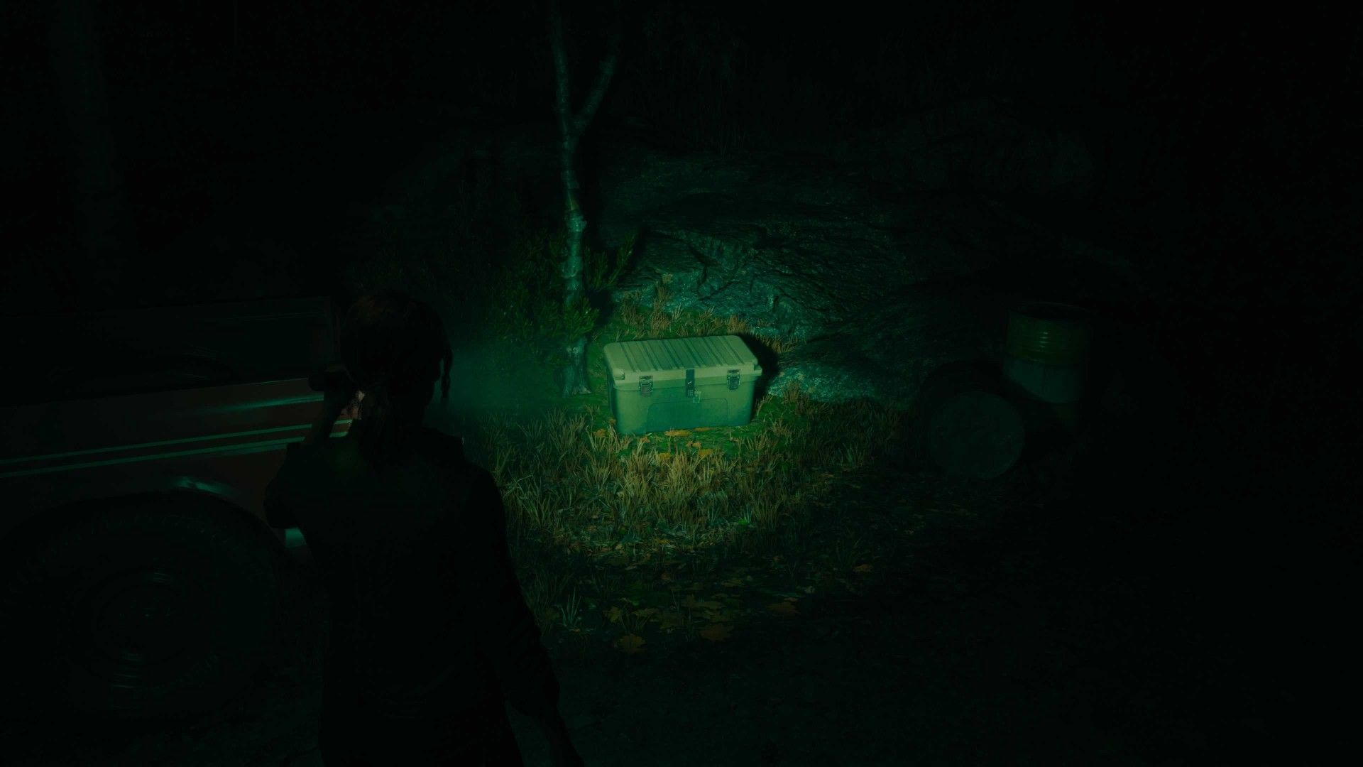 The stash near the car in Alan Wake 2 Night Springs North Star