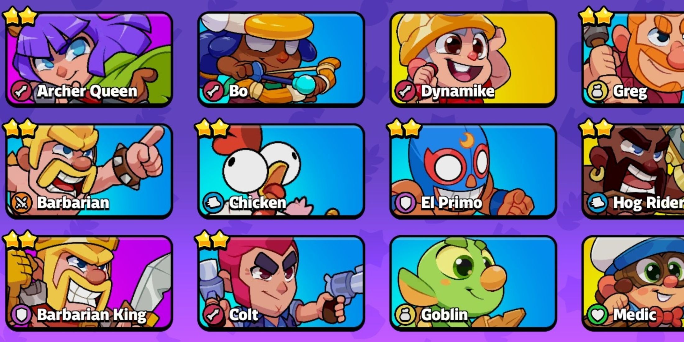 Characters in Squad Busters