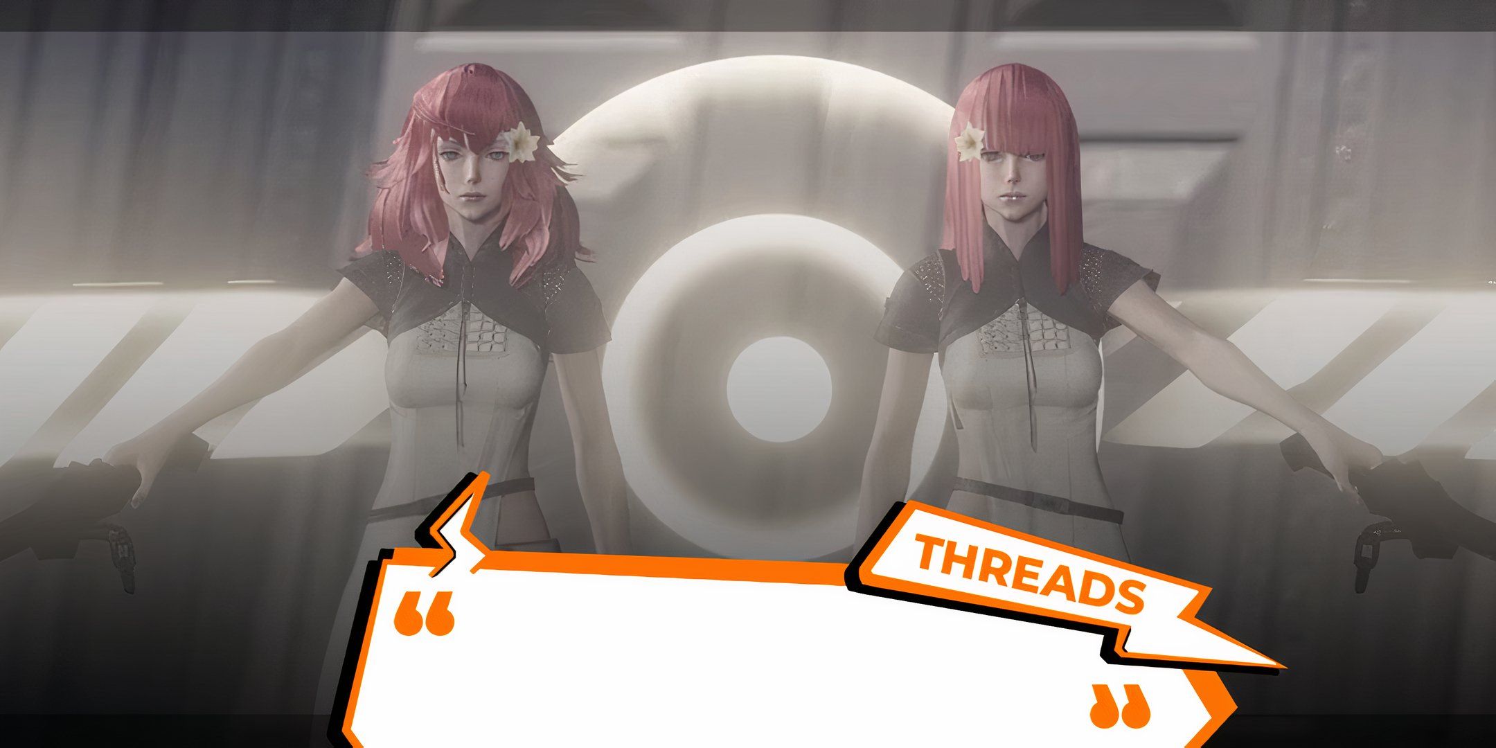 Who Are The Most Iconic Twins In Video Games   Devola And Popola From Nier With The Threads Logo Overlaid On Top 1 