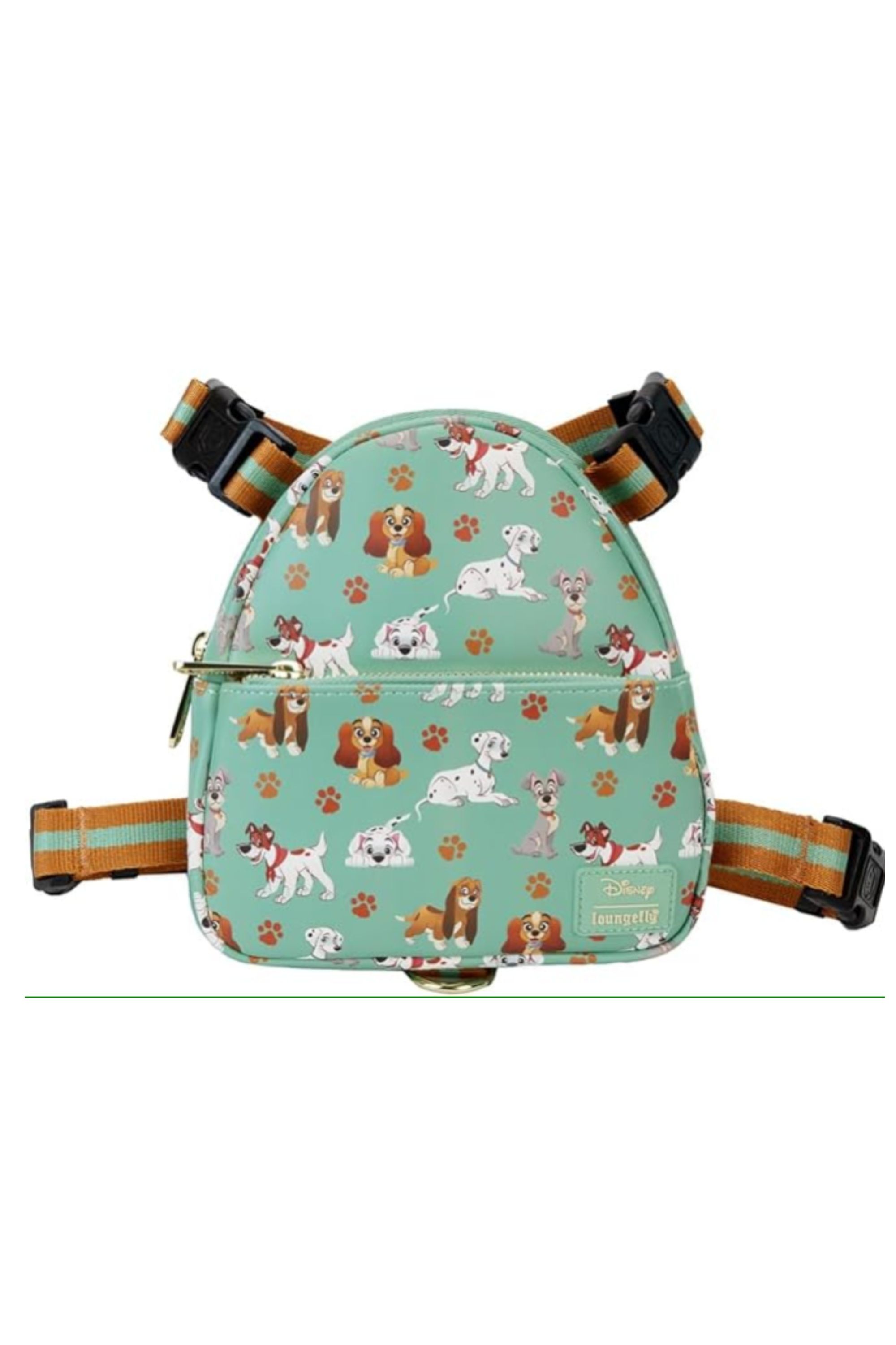 Loungefly Disney Dogs pet harness on white background.