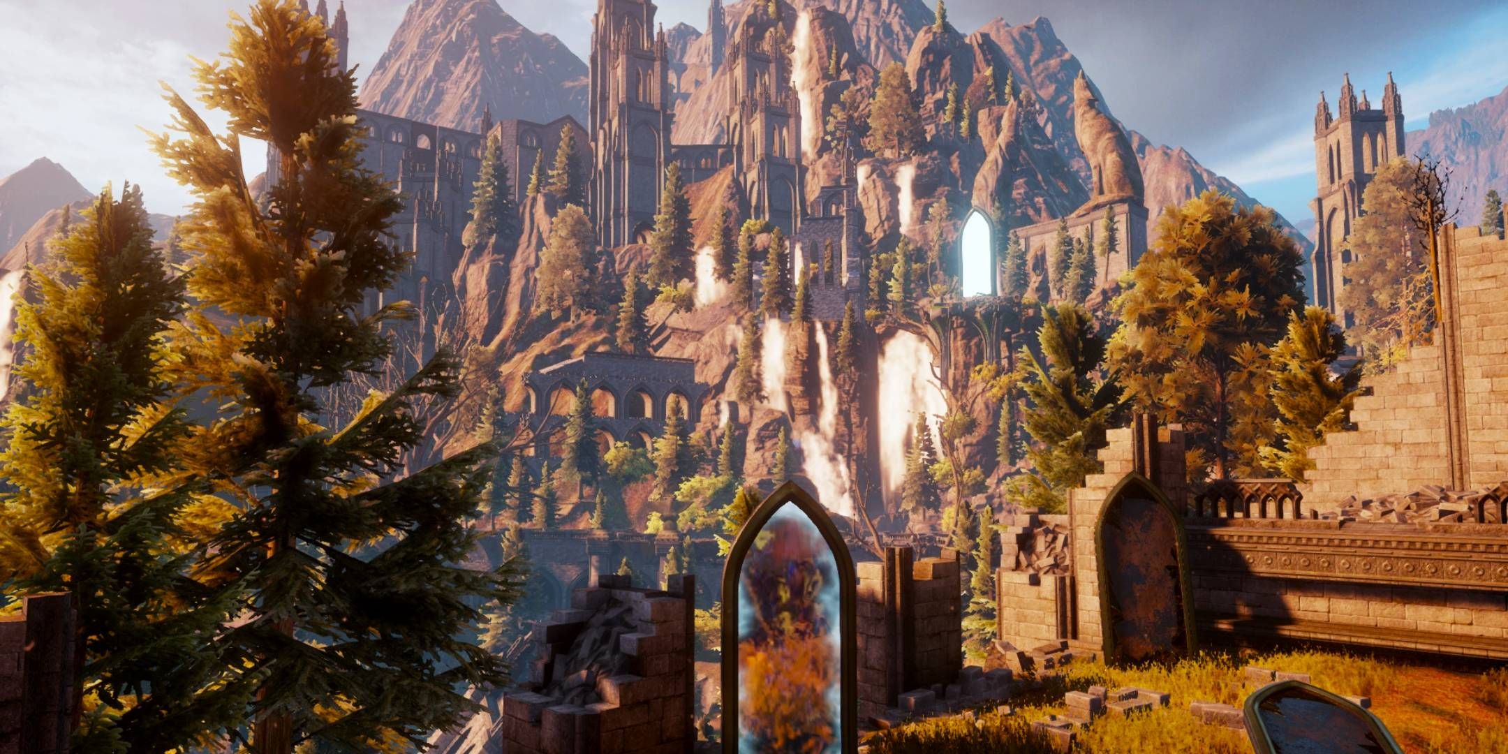 Dragon Age: Inquisition Trespasser - the elven ruins before the confrontation with Solas