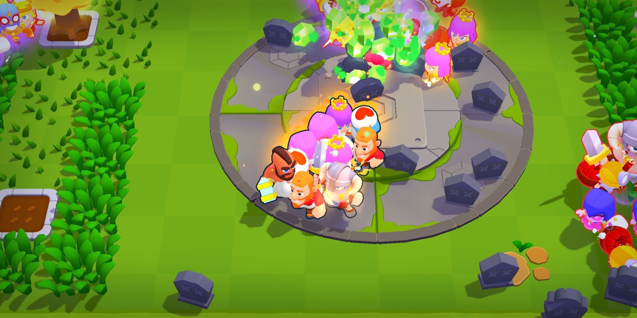 Getting Gems From Busting Opponent Squads in Squad Busters.