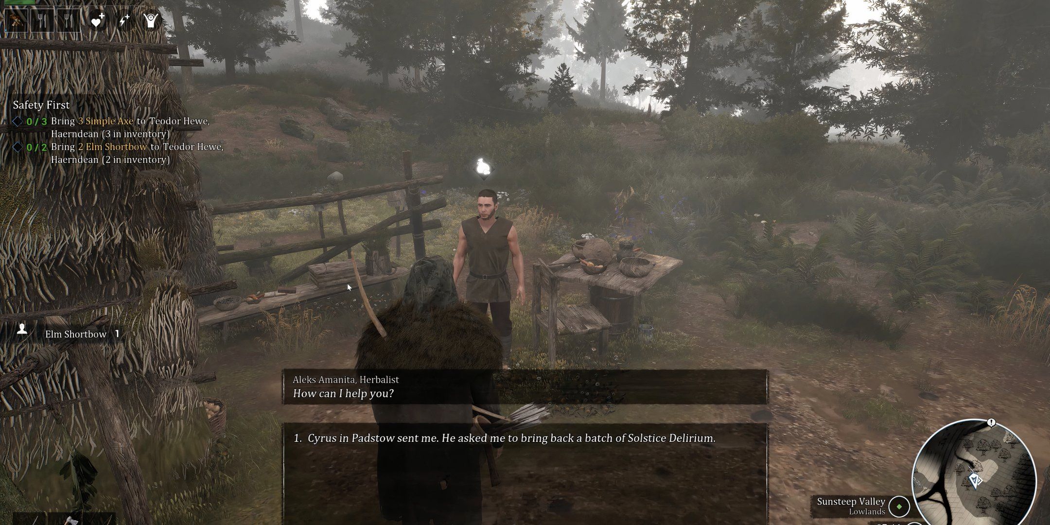 Herbalist Healer at a stall