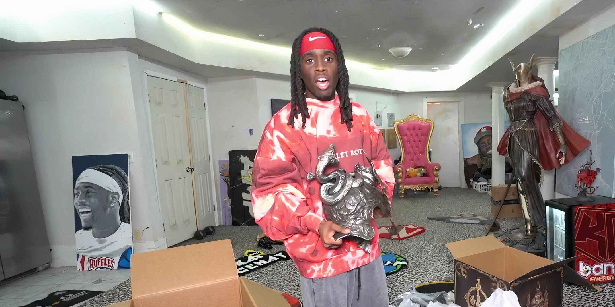 Kai Cenat Receives Messmer Helmet After Beating Shadow Of The Erdtree