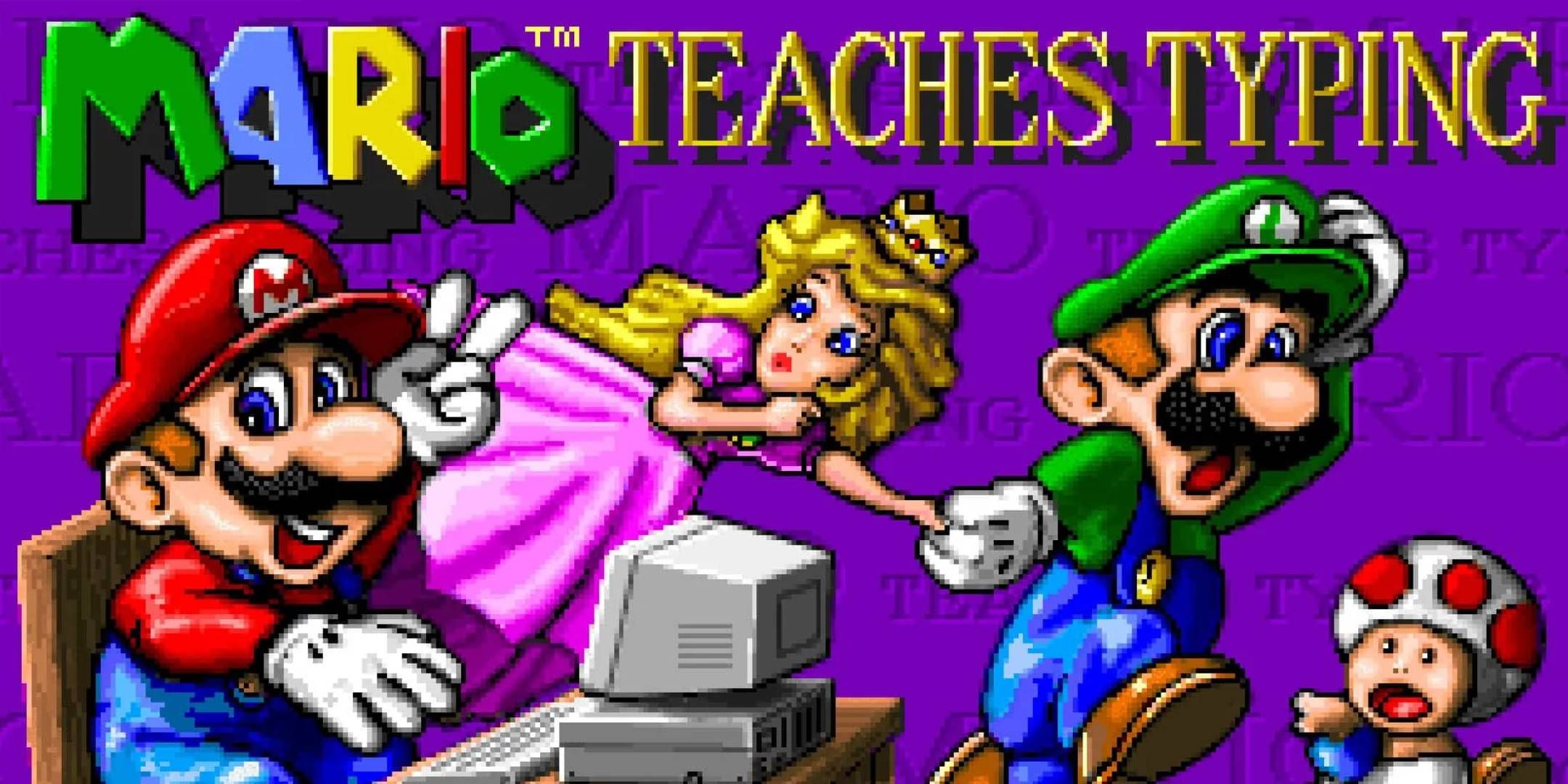 Mario Teaches Typing - Intro screen