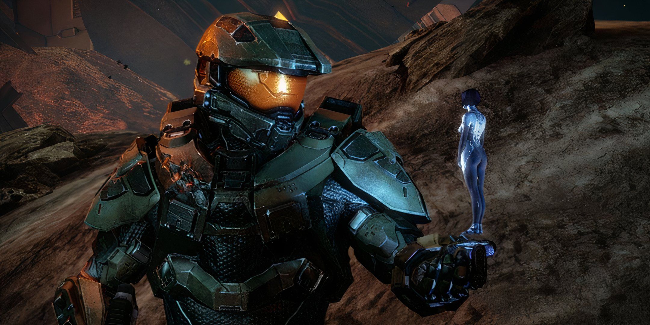 Master Chief talking to Cortana in Halo 4 from Halo The Master Chief Collection