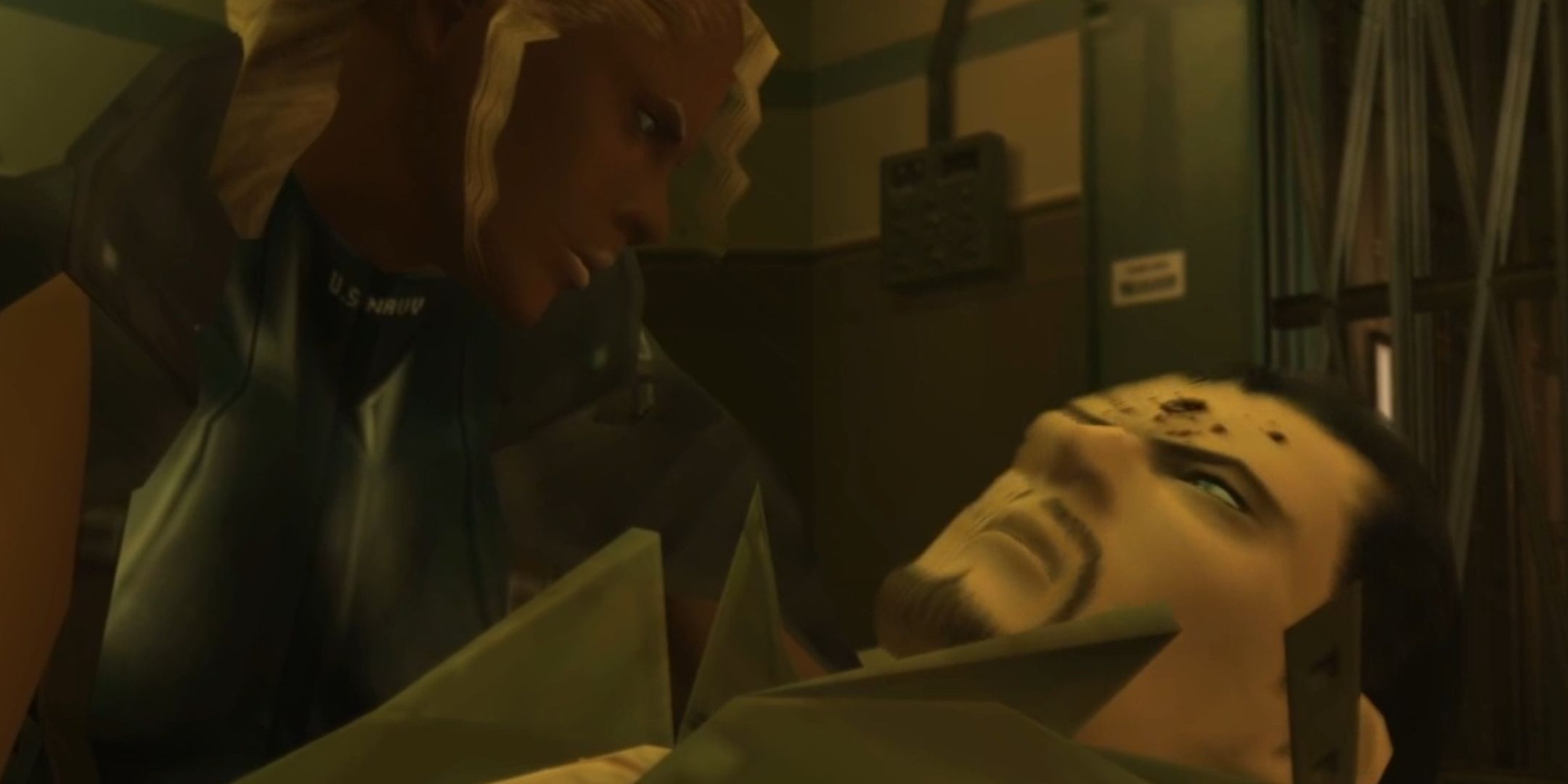 Metal Gear Solid 2 screenshot of Fortune Holding Vamp.