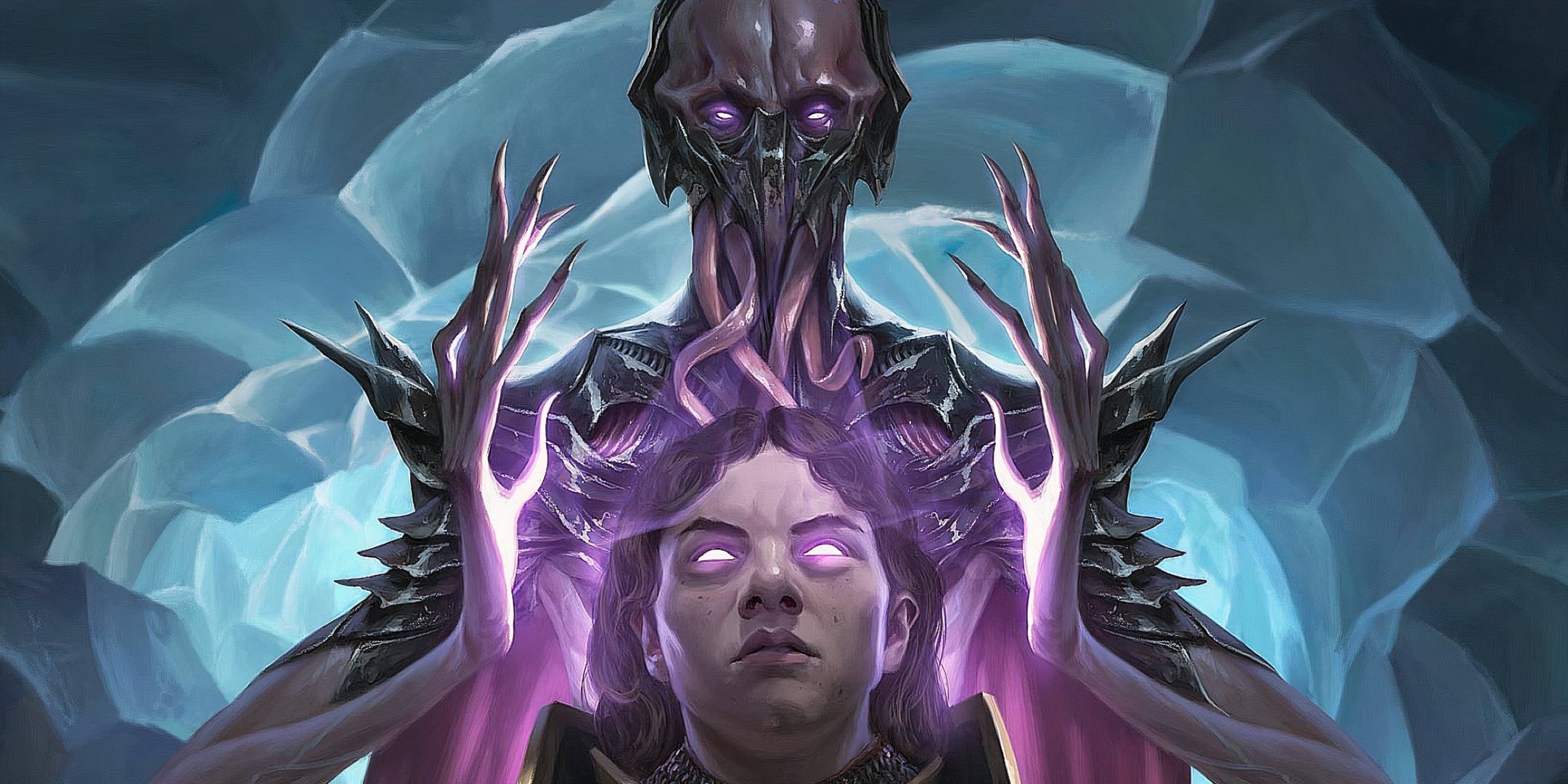 Mind Flayer captures the mind of a man with sparkling eyes.