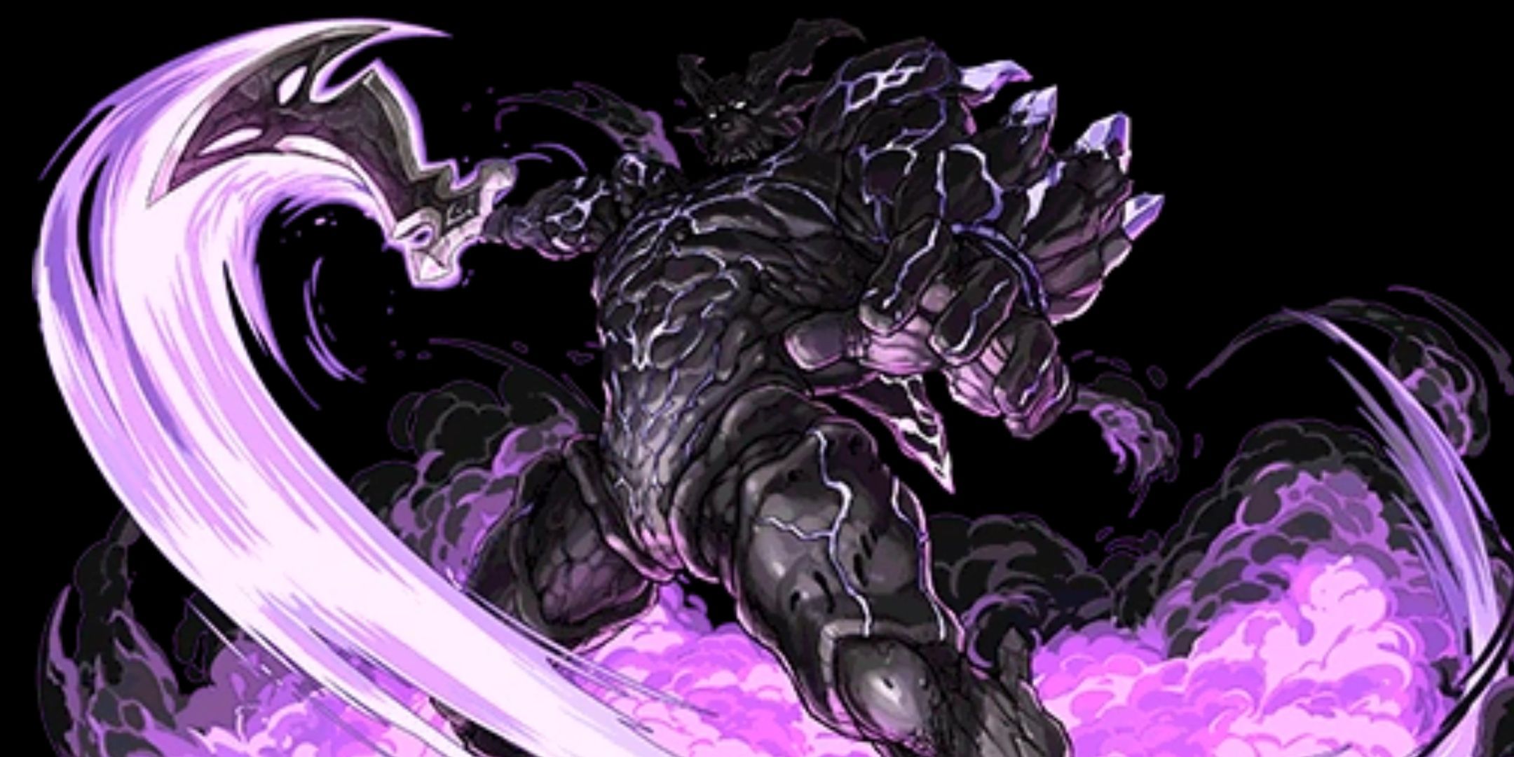 Artwork of the Final Fantasy 11 Shadow Lord from the game Puzzle & Dragons.