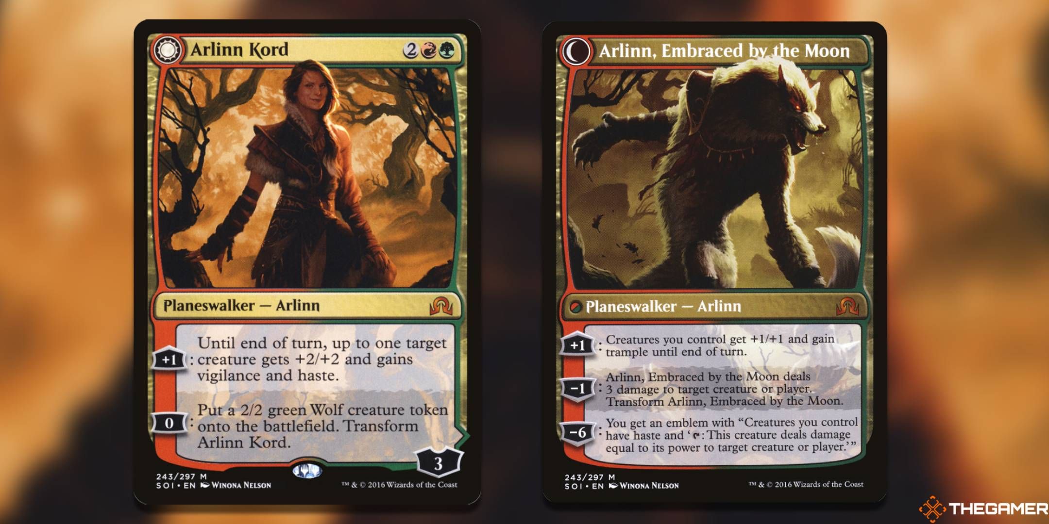 Arlinn Kord + Arlinn, Embraced by the Moon Magic: The Gathering cards