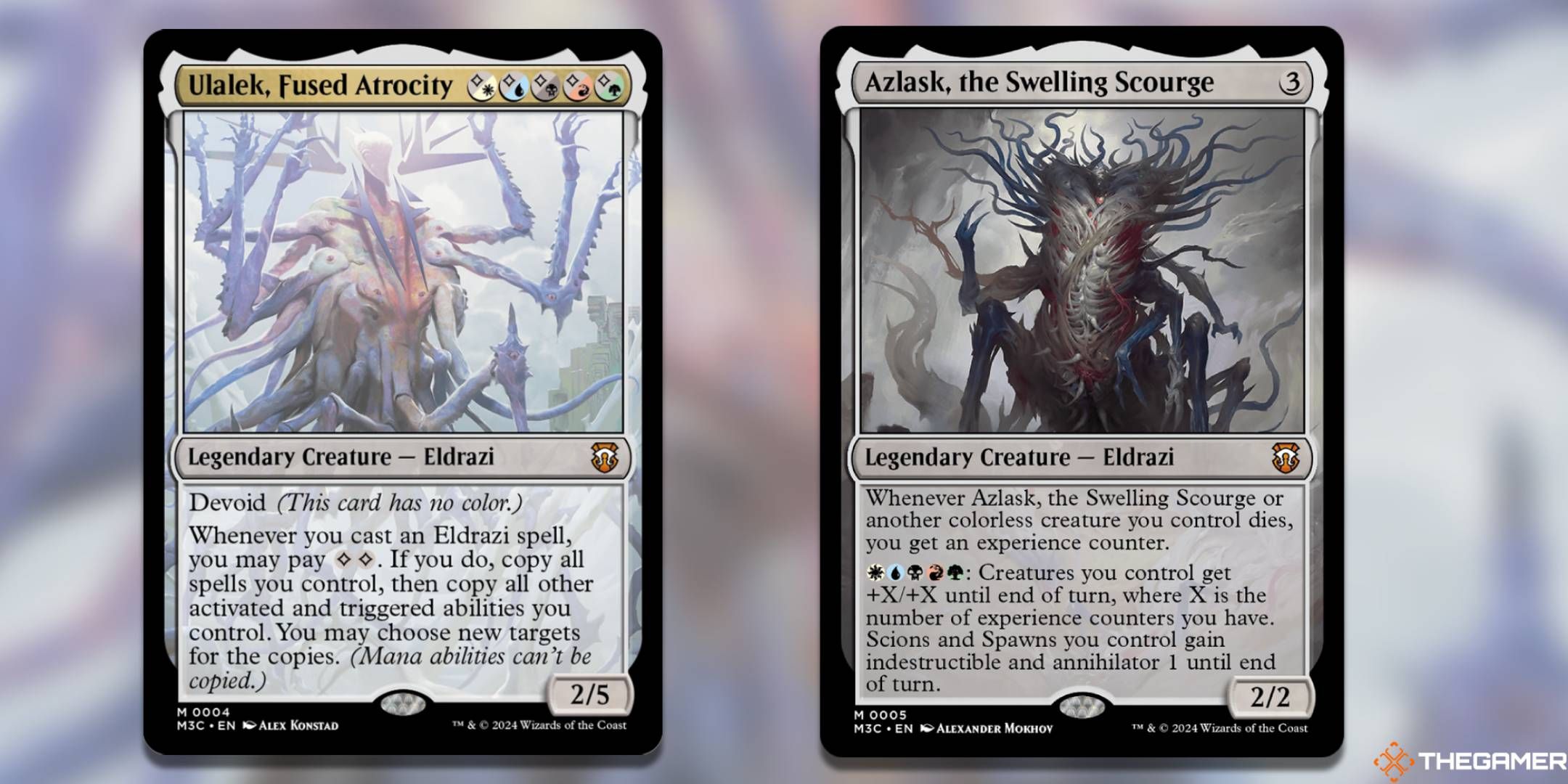 Ulalek، Fused Atrocity + Azlask, the Swelling Scourge Magic: The Gathering cards