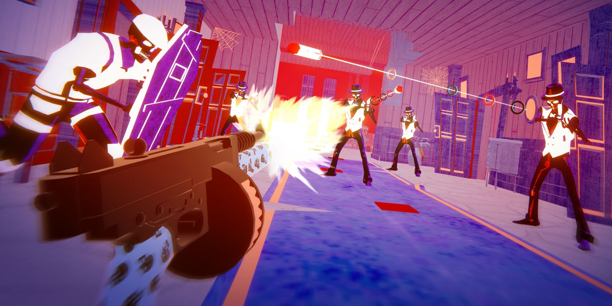 Pistol Whip: Blasting 50s Gangsters In A Neon World With A Tommy Gun.