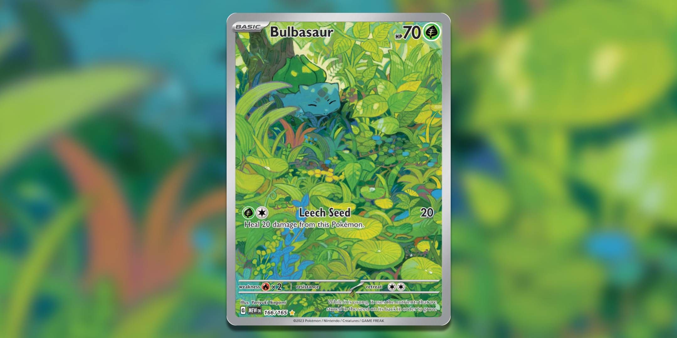 Pokemon TCG Bulbasaur Illustration Rare by Yoriyuki Ikegami