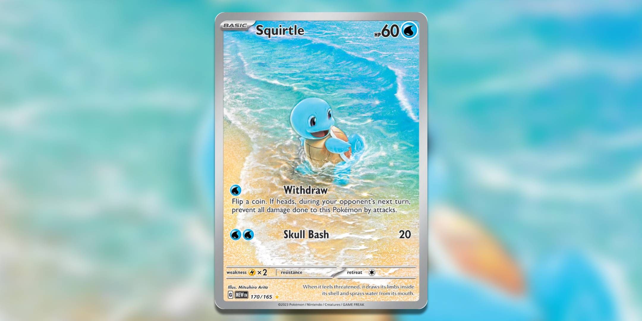 Pokemon TCG Squirtle Illustration Rare by Mitsuhiro Arita