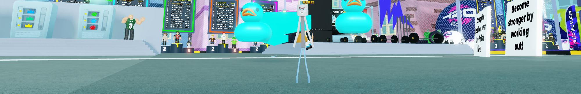 someone with his pets in Strongman Simulator on Roblox